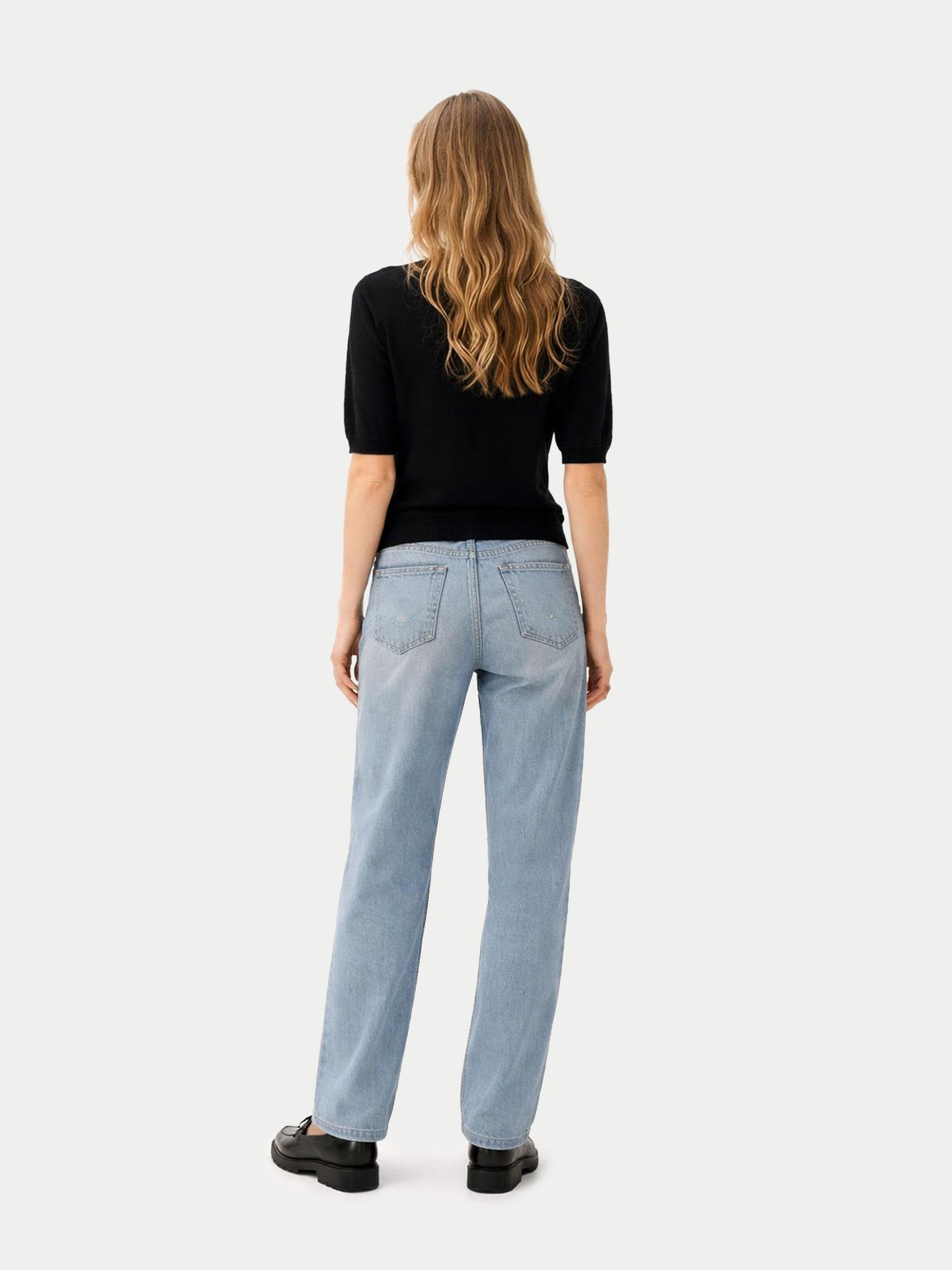 Relaxed Cashmere Sweater — Black