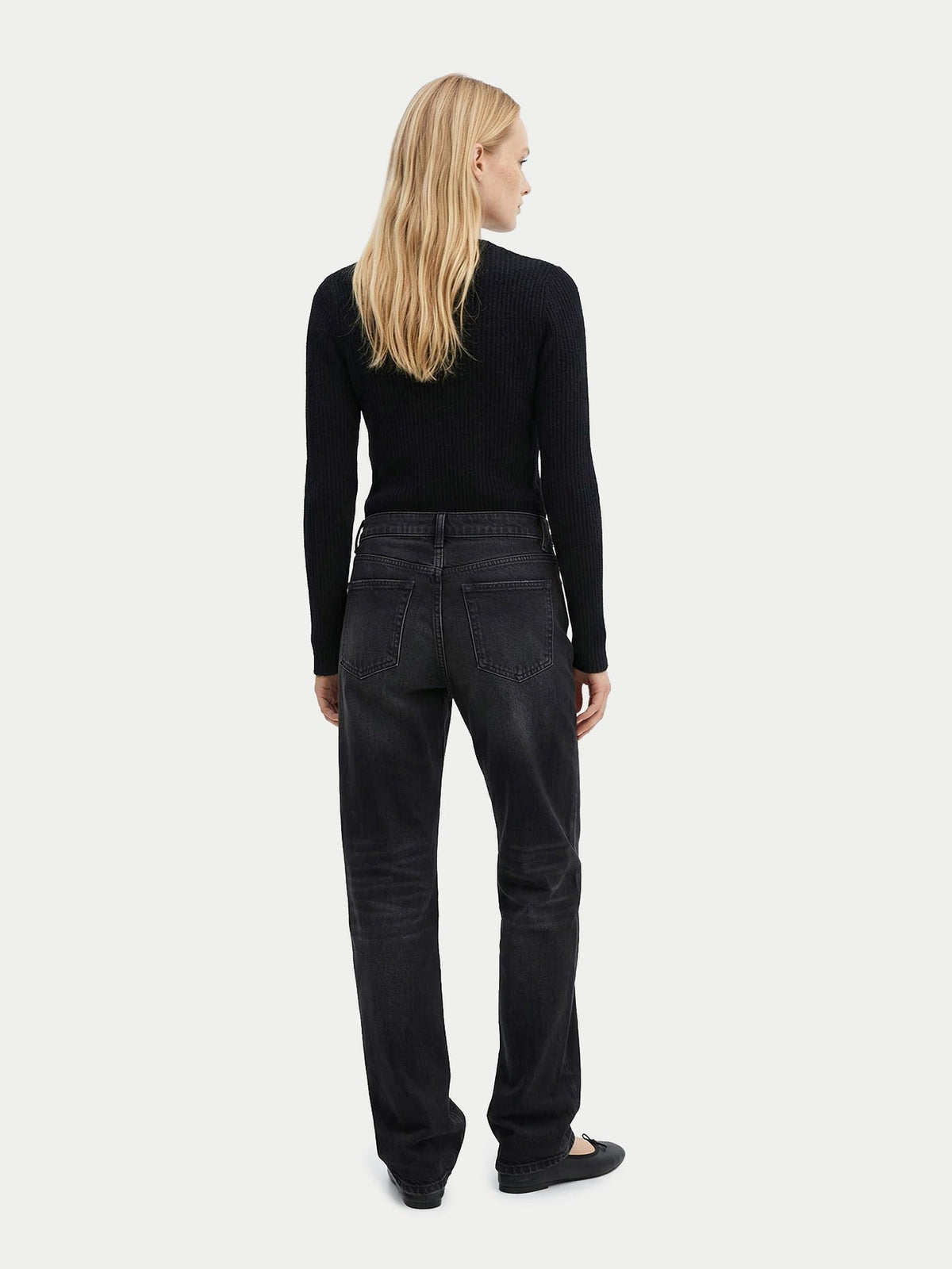 Cashmere Two-way Zip Cardigan — Black