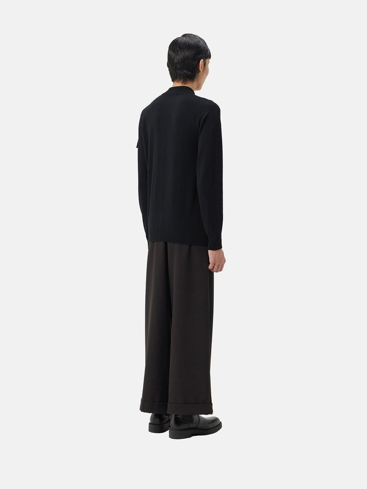 Cashmere Bomber — Black