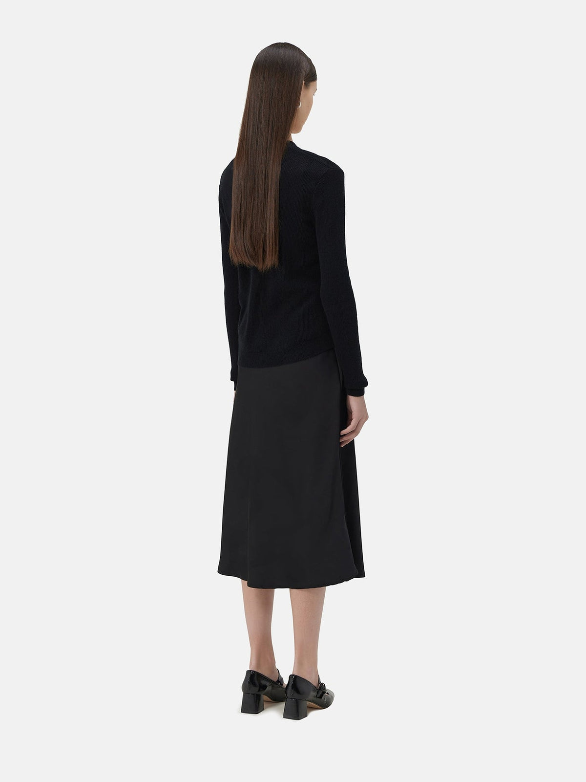 Lightweight Cashmere Cardigan — Black