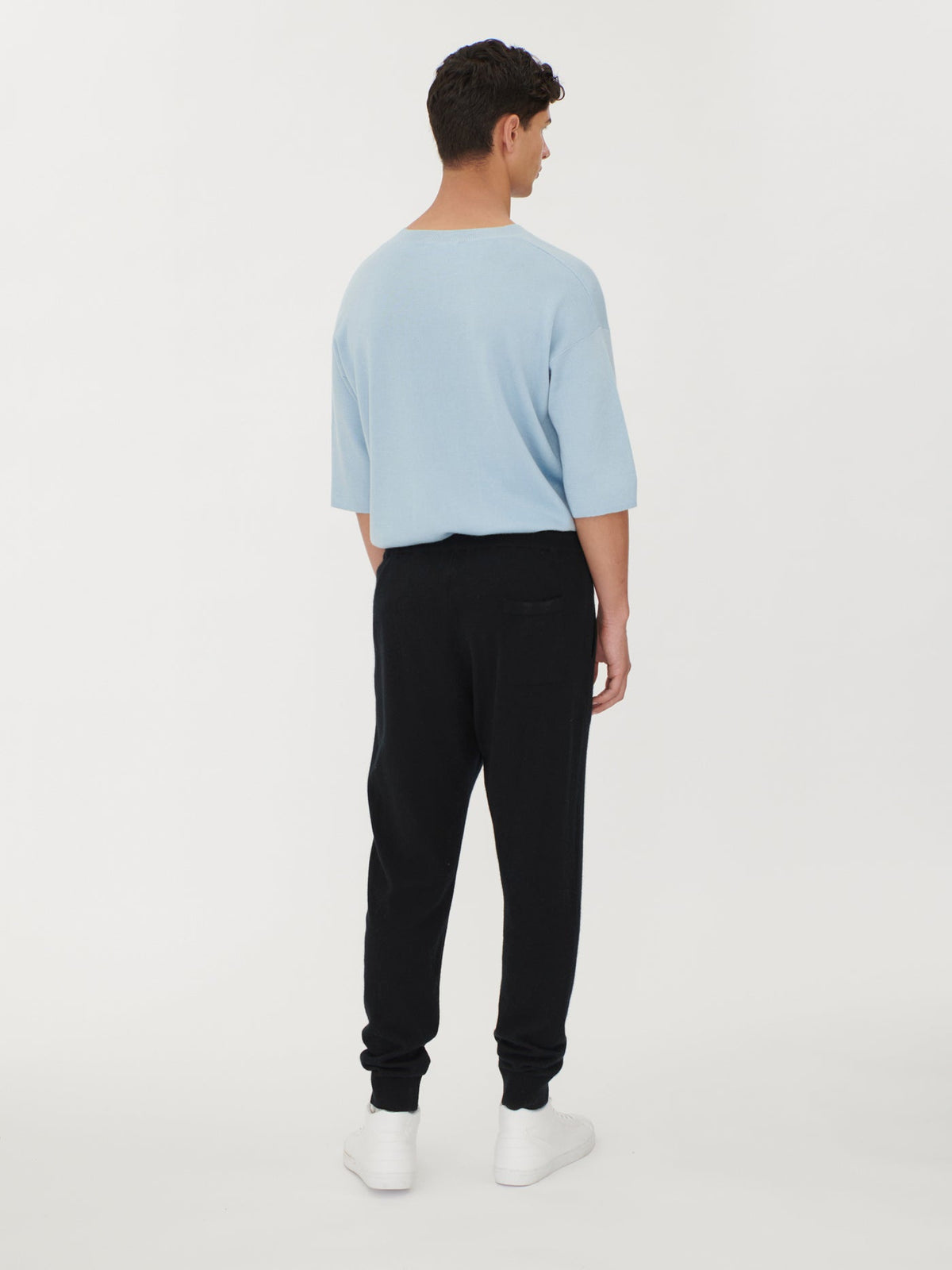 Men's Cashmere Jogger — Black
