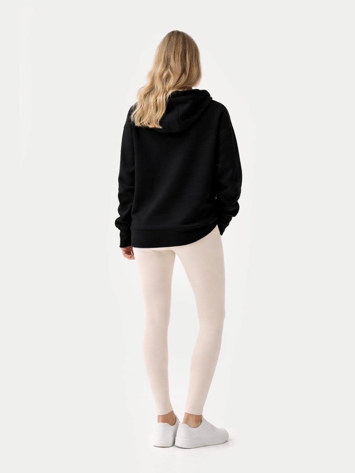 Cashmere Pullover Hoodie — Black