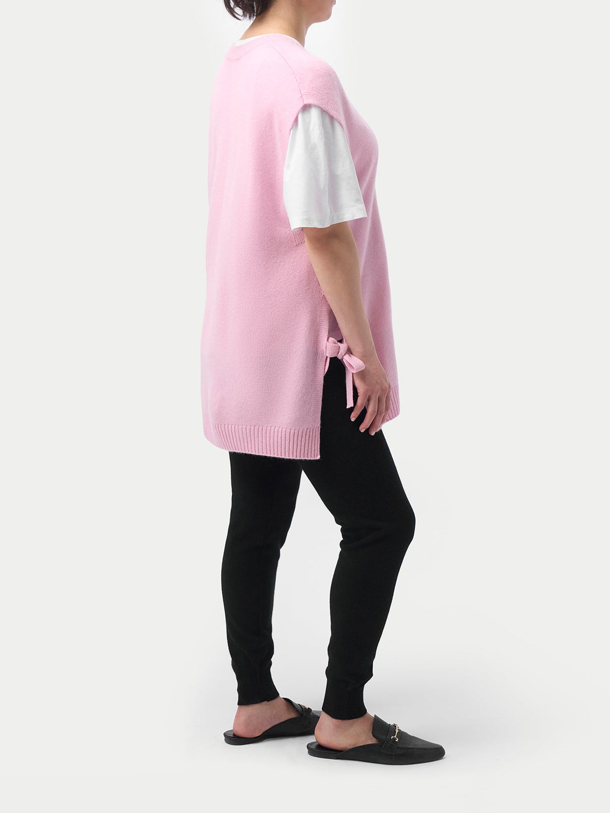 Over Bump Maternity Cashmere Knit Pants — Black