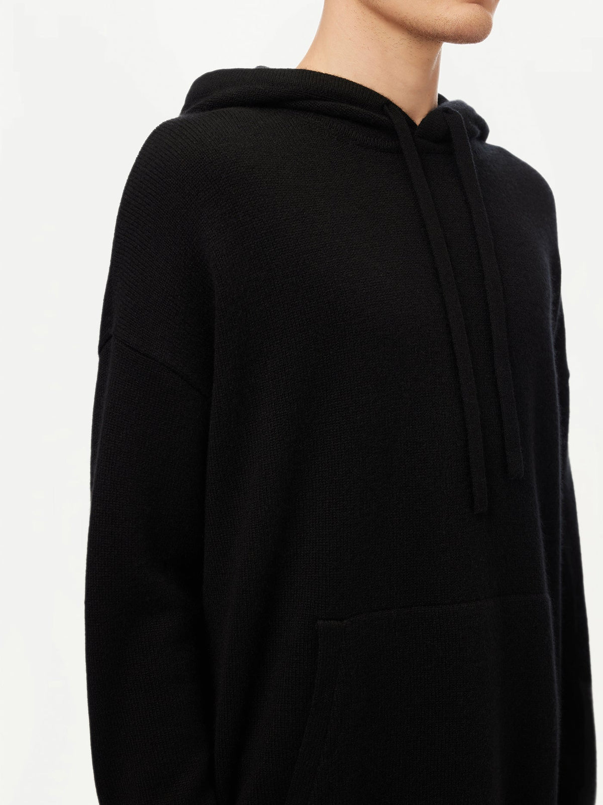 Men's Cashmere Pullover — Black