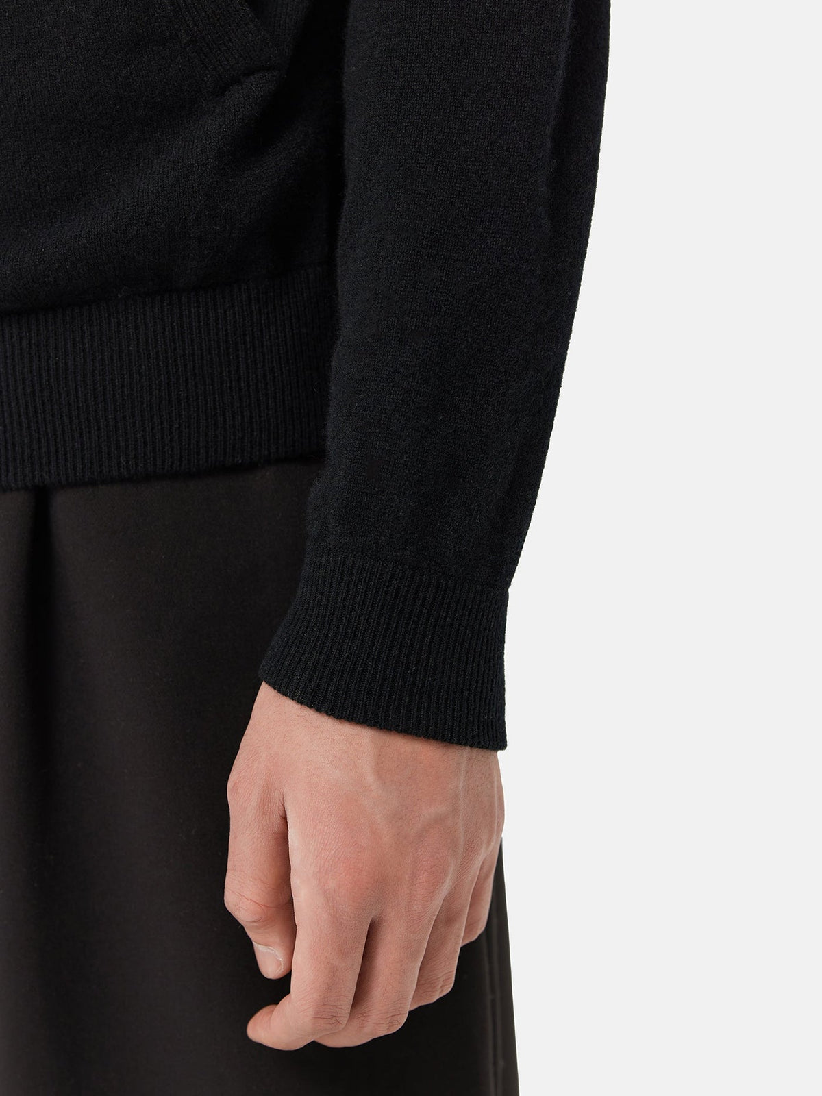 Cashmere Bomber — Black