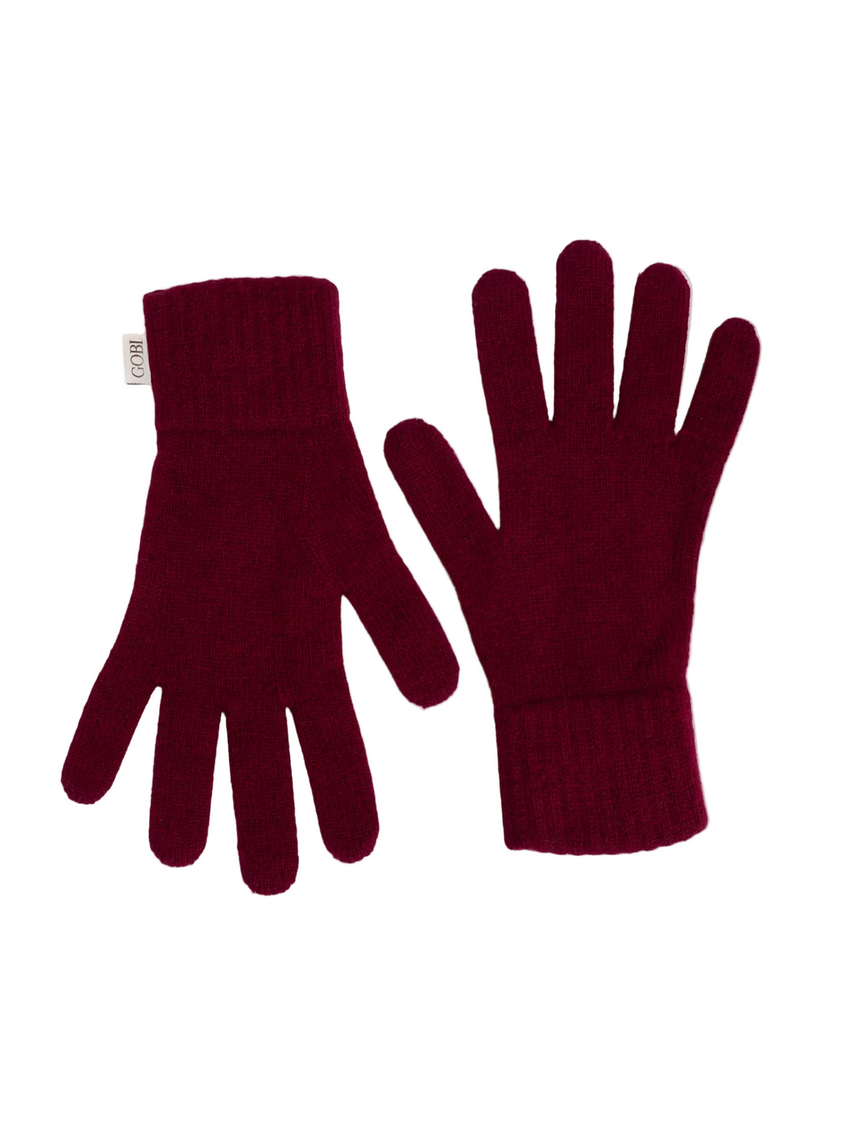 Essential Knit Cashmere Gloves — Bordeaux