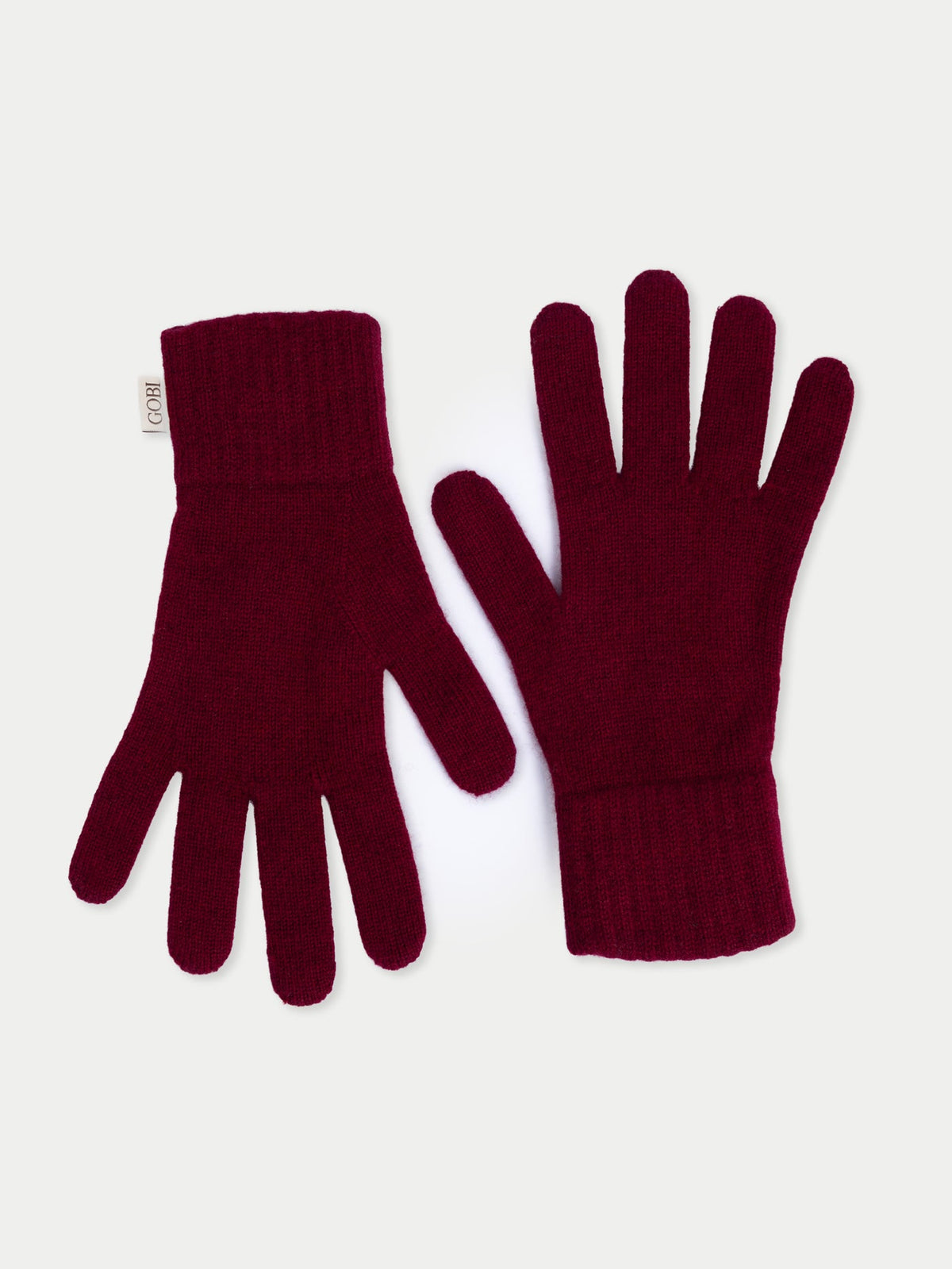 Essential Knit Cashmere Gloves — Bordeaux