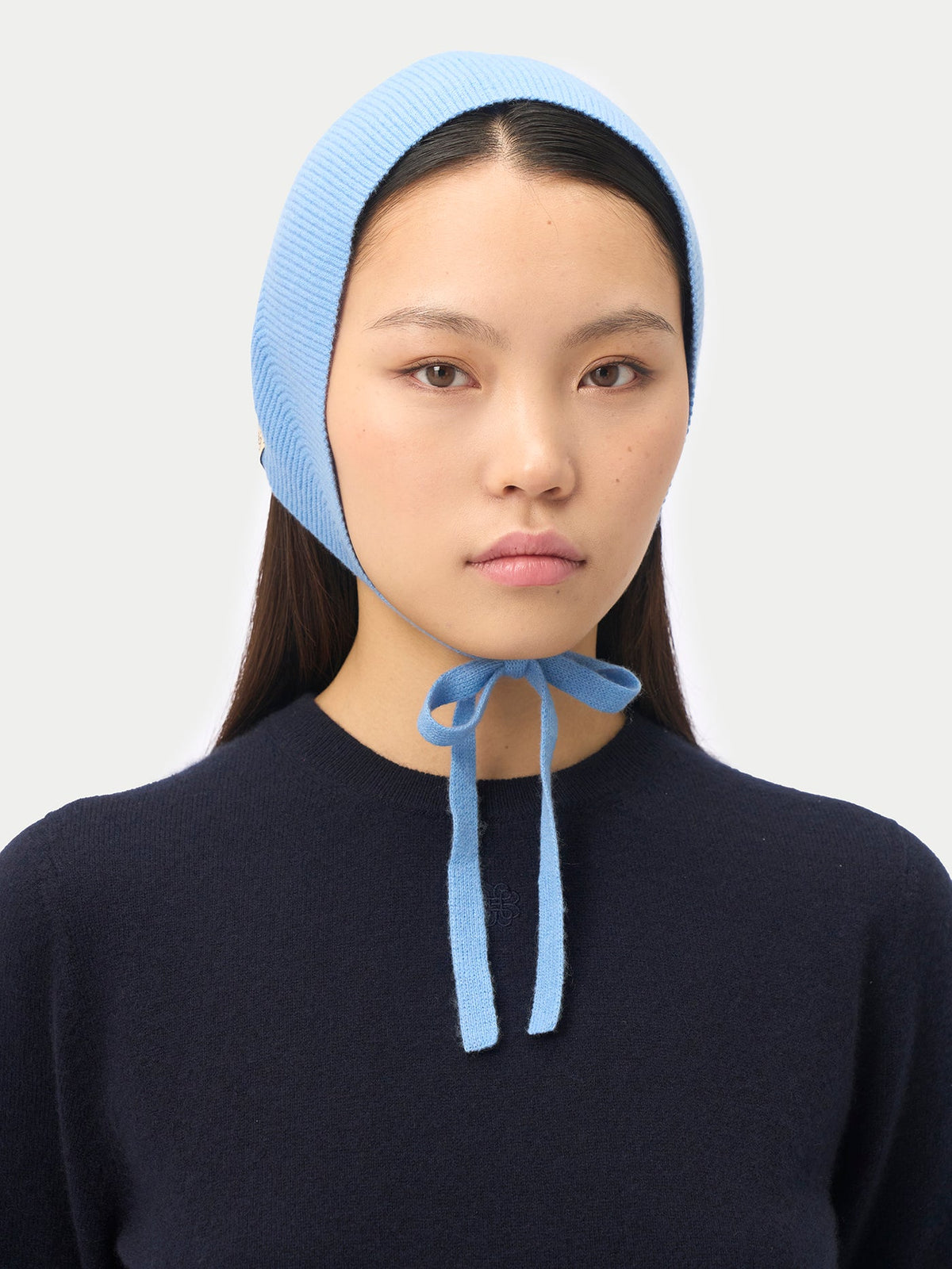 Cashmere Bonnet For Woman — Bright Azure