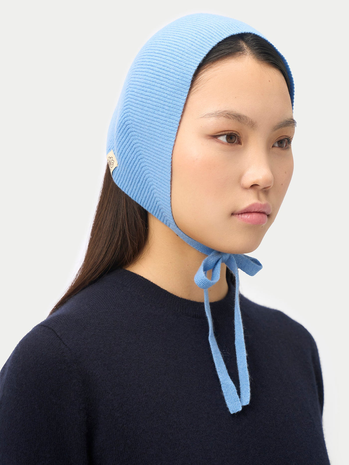Cashmere Bonnet For Woman — Bright Azure