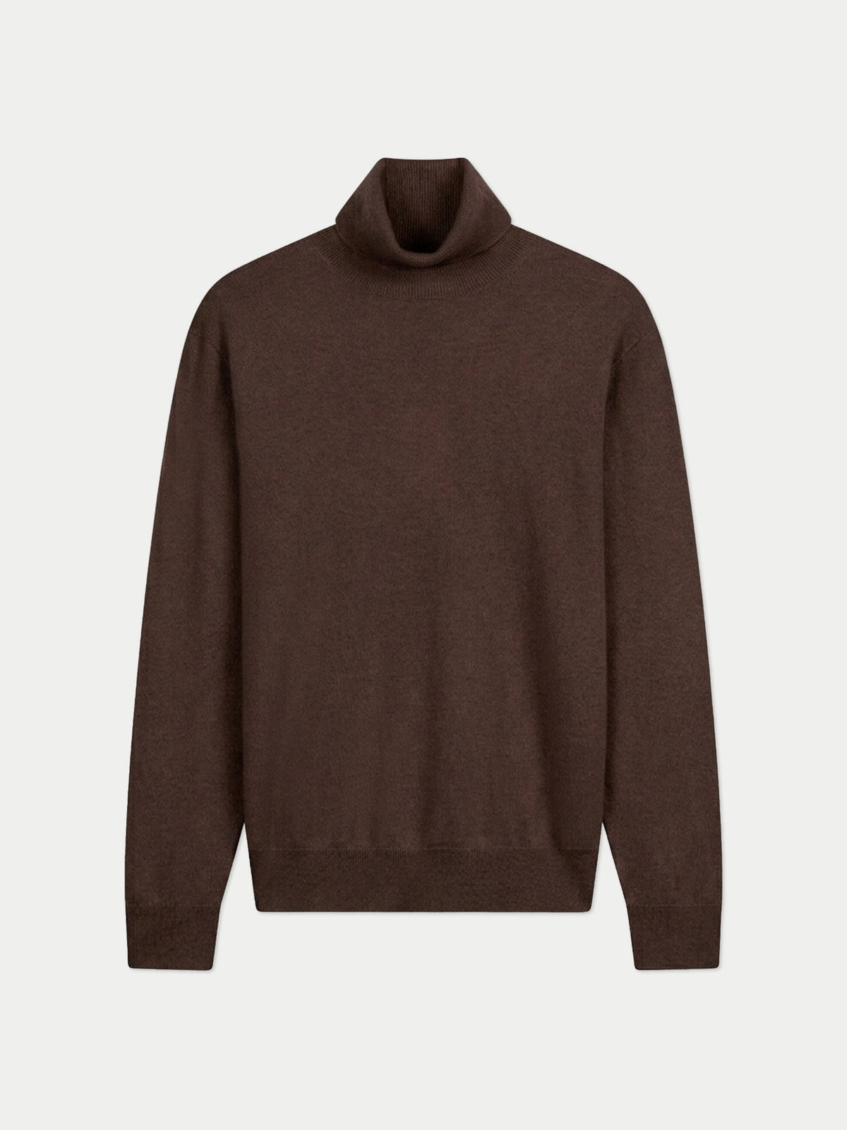 Timeless Turtleneck Cashmere Sweater — Brown