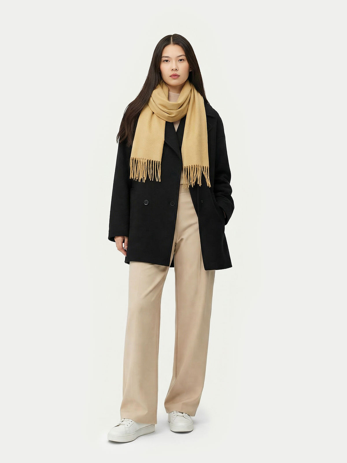 Cashmere Scarf — Camel
