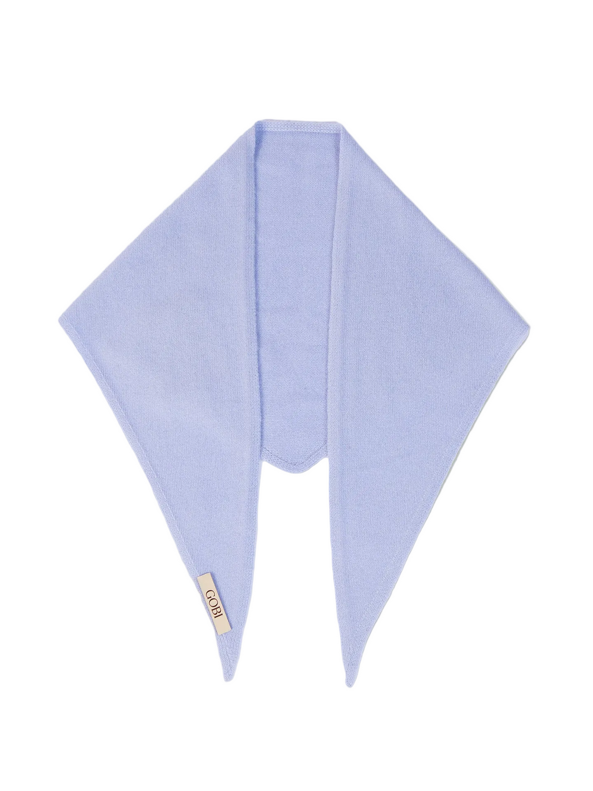 Triangular Cashmere Scarf — Cashmere Blue