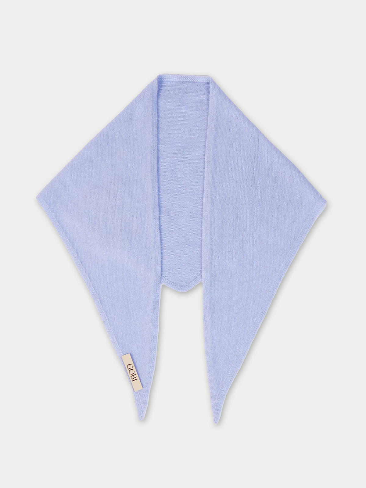 Triangular Cashmere Scarf — Cashmere Blue