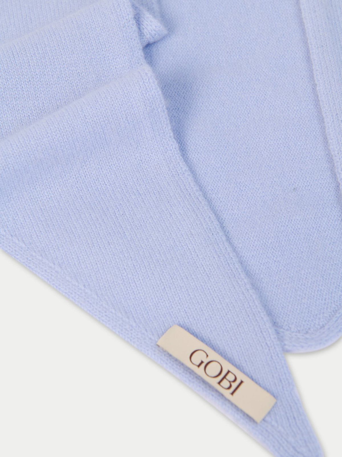 Triangular Cashmere Scarf — Cashmere Blue