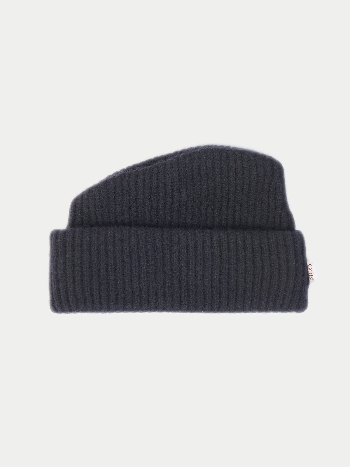 Unisex Cashmere Grandpa Hat — Charcoal