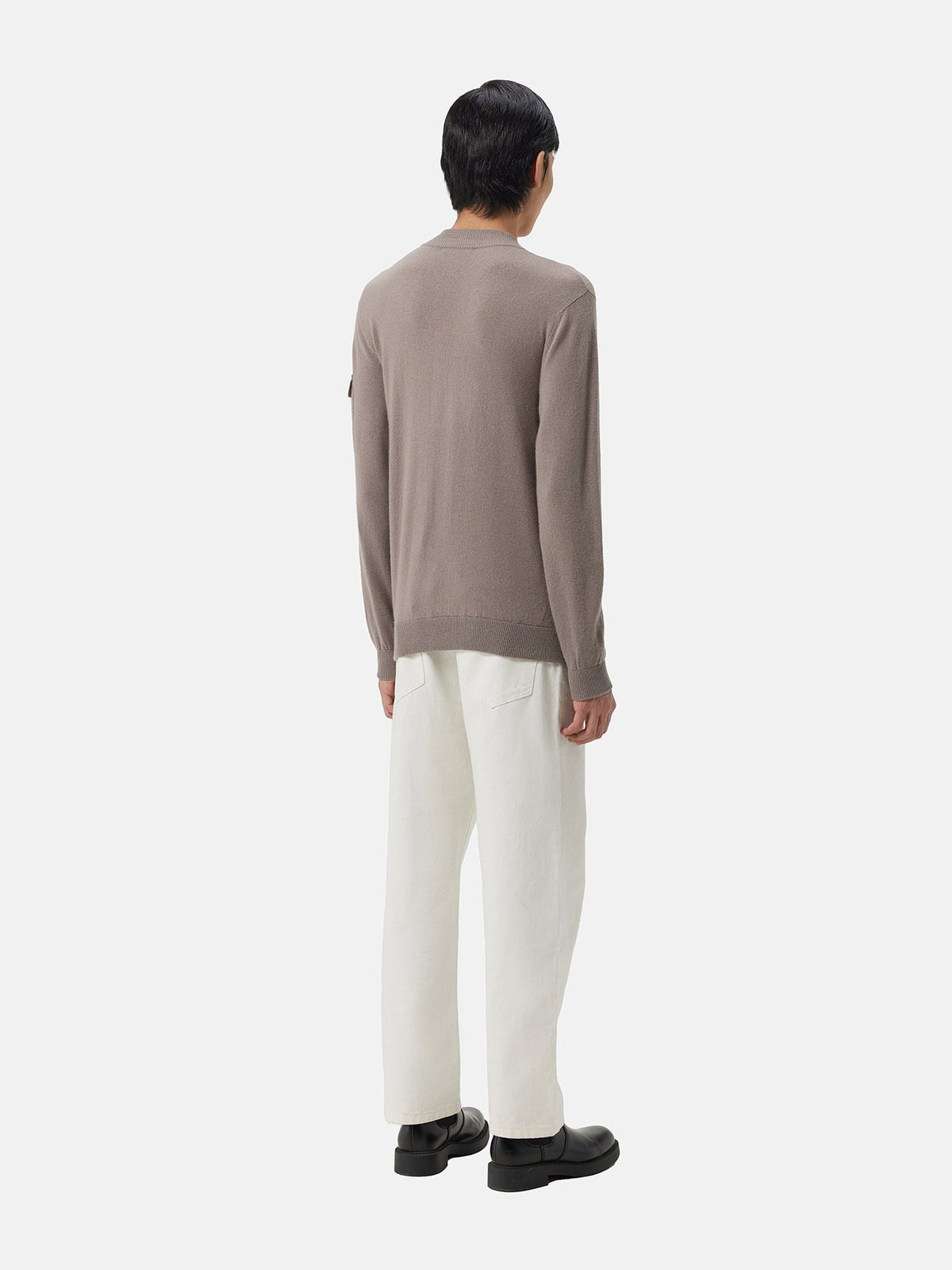 Cashmere Bomber — Cool Gray