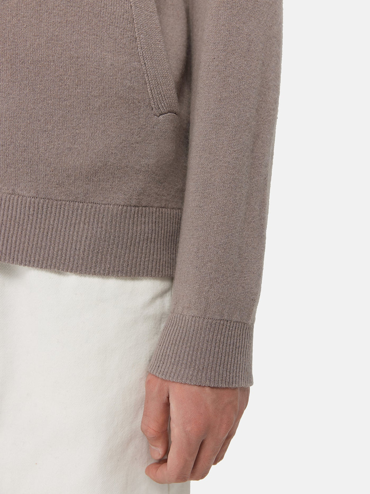 Cashmere Bomber — Cool Gray