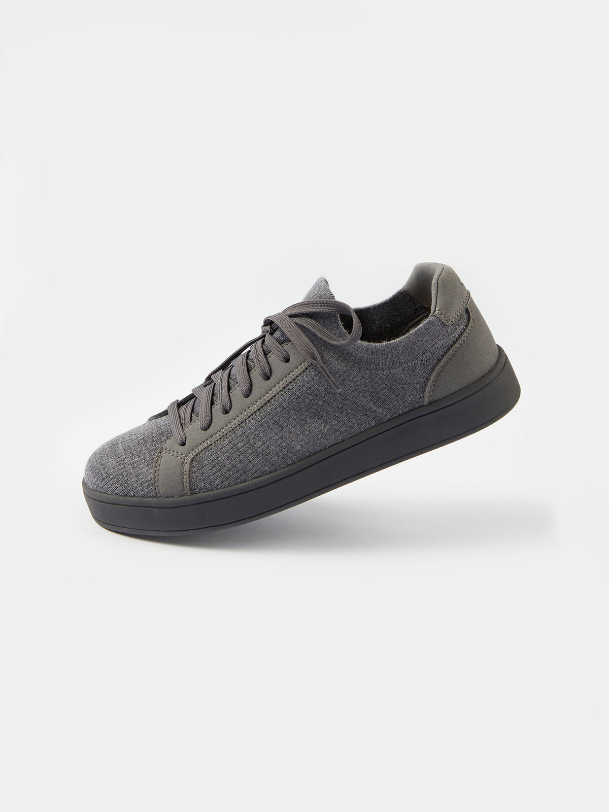 Mercerized Wool Cashmere Knitted Sneakers — Cool Stone