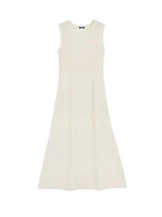 Lightweight Cashmere Silk Dress — Cream White