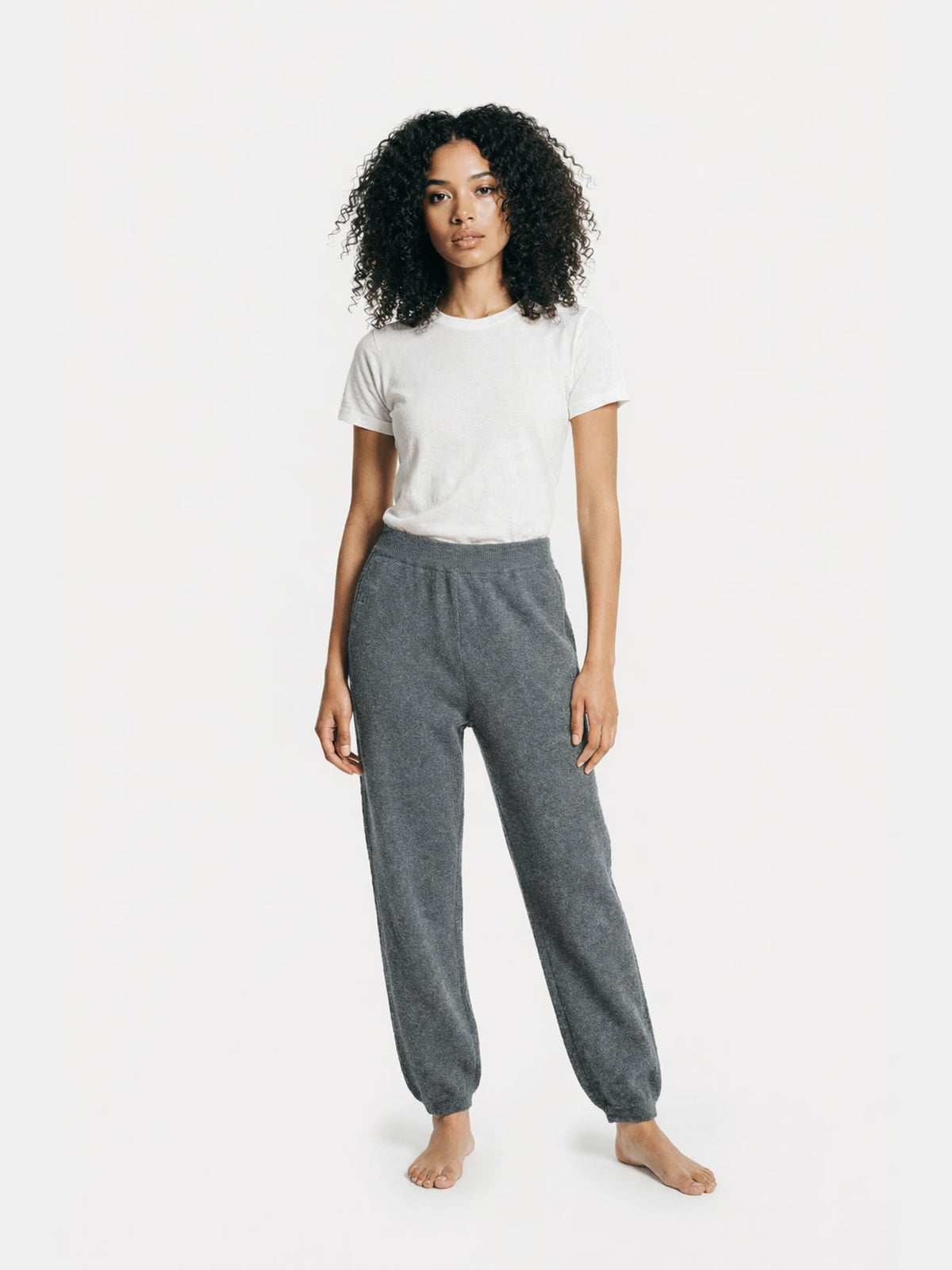 Women's Cashmere Sweatpants — Dark Gray