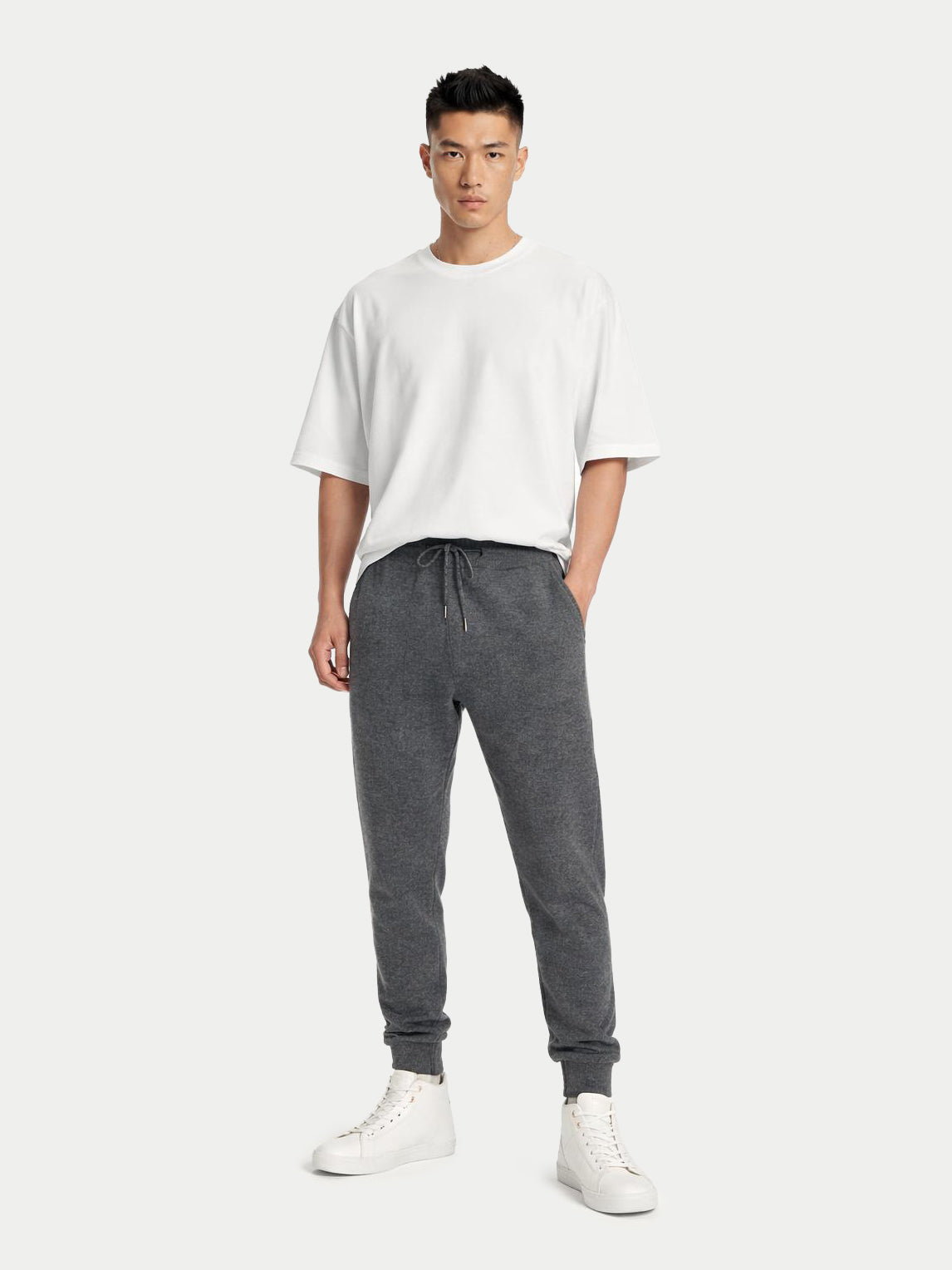 Men's Cashmere Jogger — Dark Gray