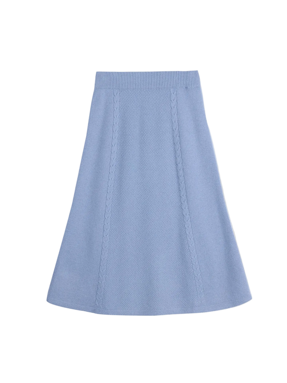 A-line Cashmere Knitted Skirt — Deep Dusty