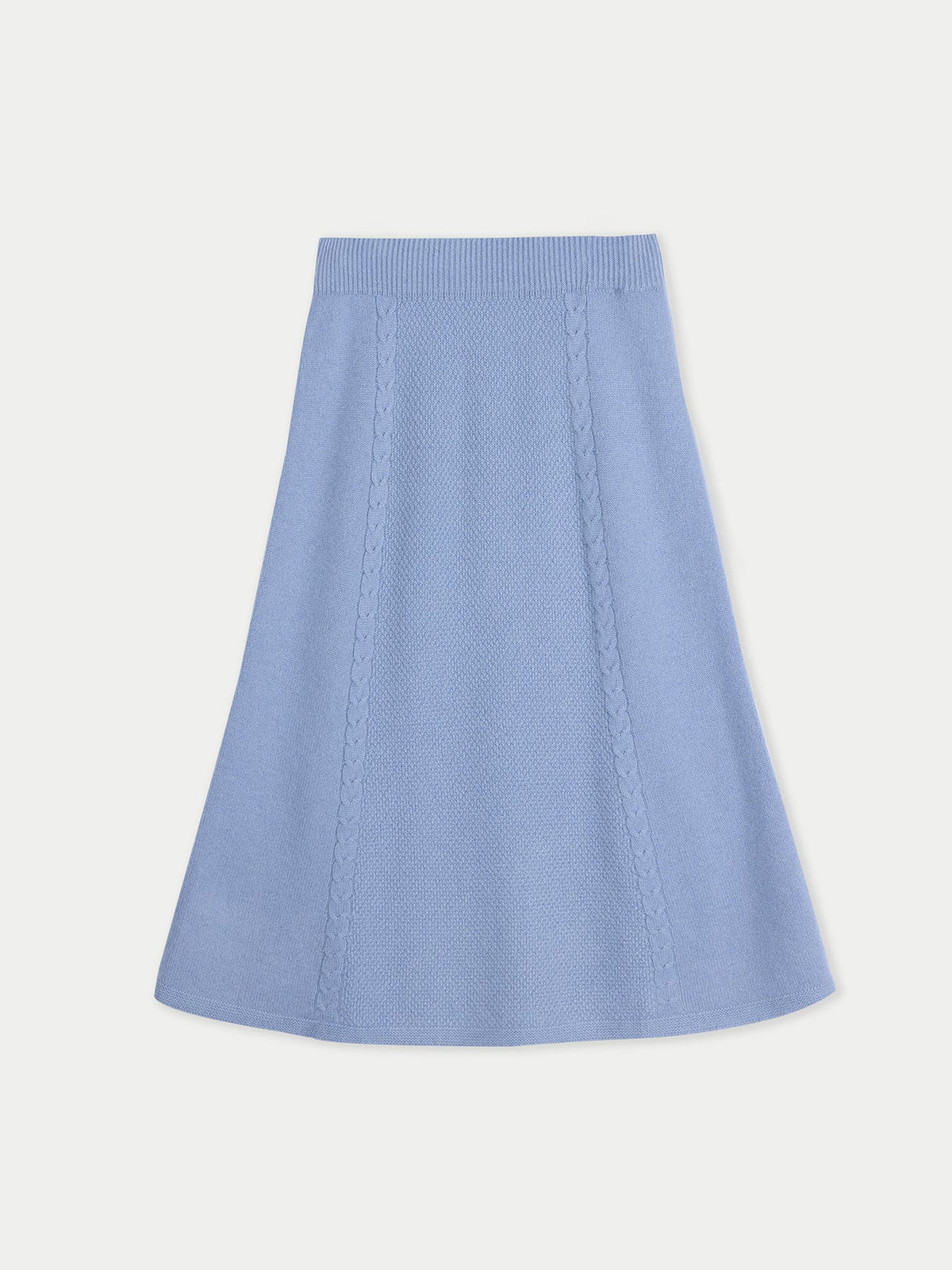 A-line Cashmere Knitted Skirt — Deep Dusty