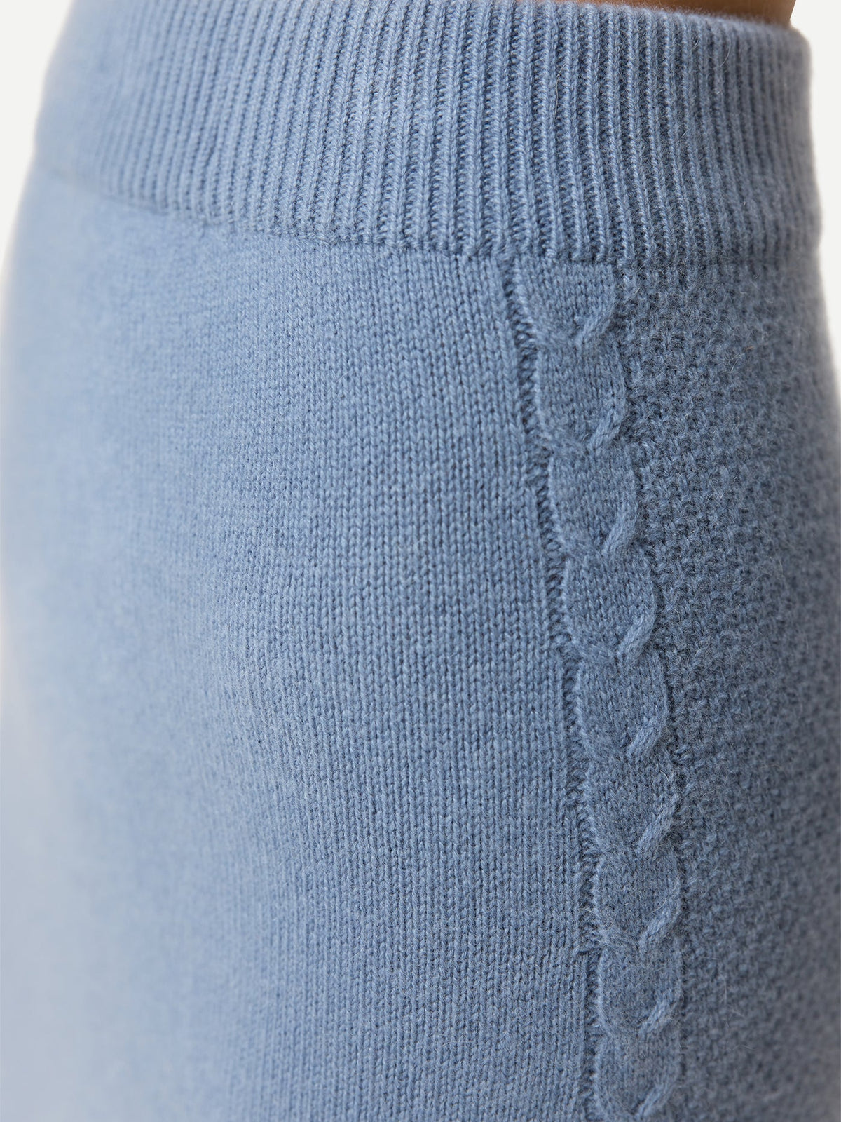 A-line Cashmere Knitted Skirt — Deep Dusty
