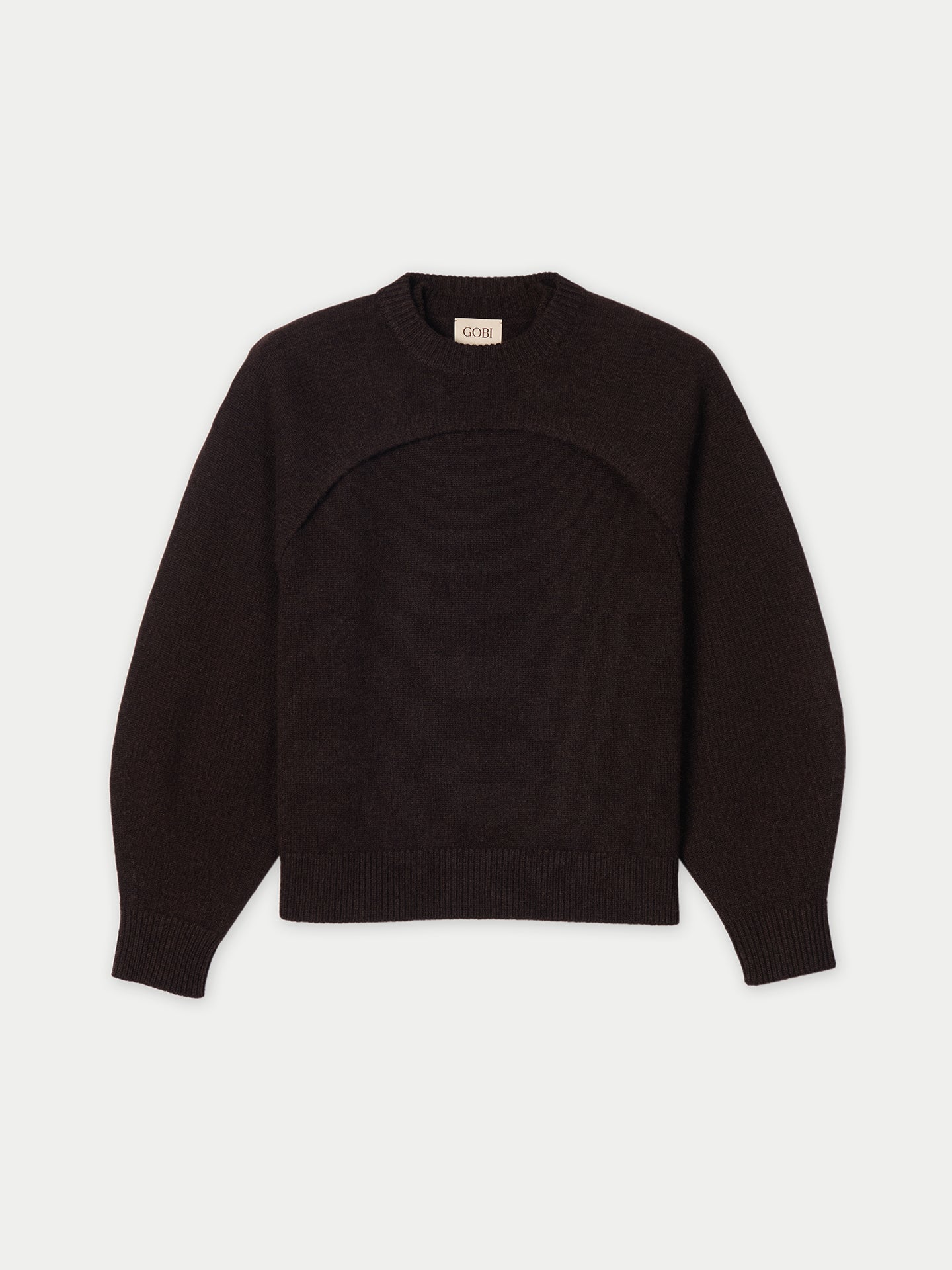 Cashmere Crewneck Twin Set — Deep Mole