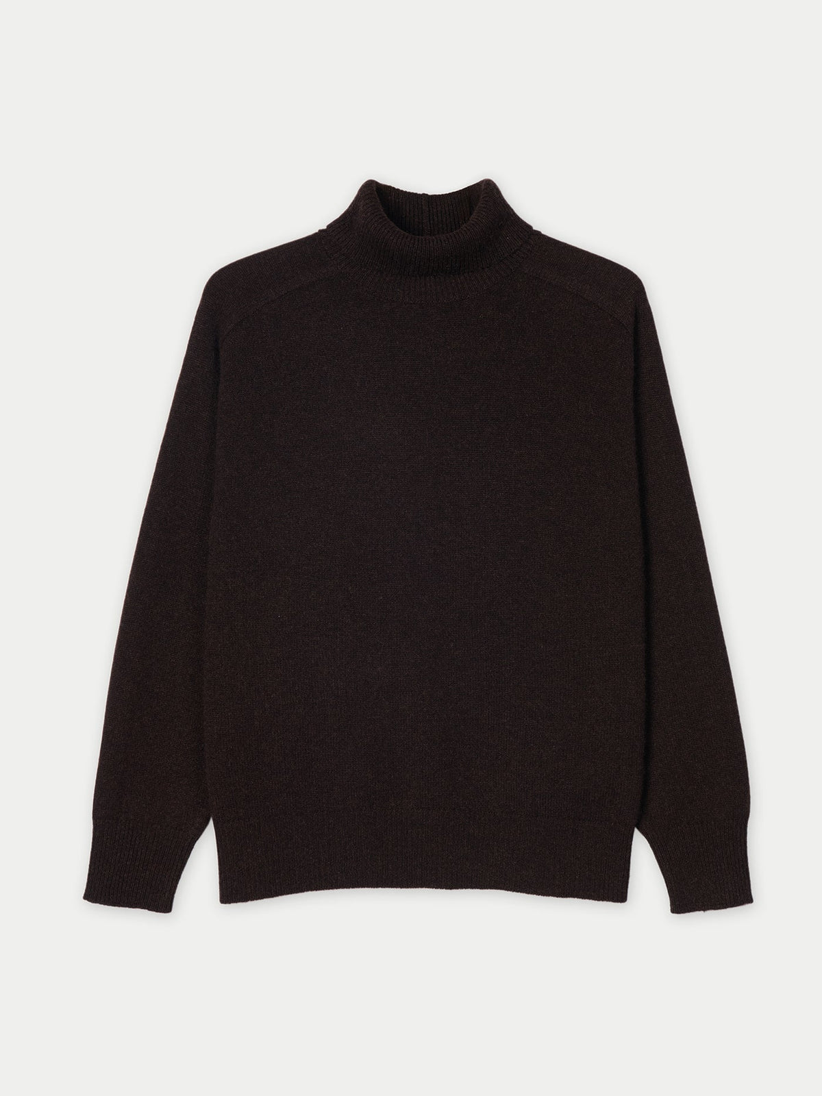 Unisex High-neck Cashmere Sweater — Deep Mole