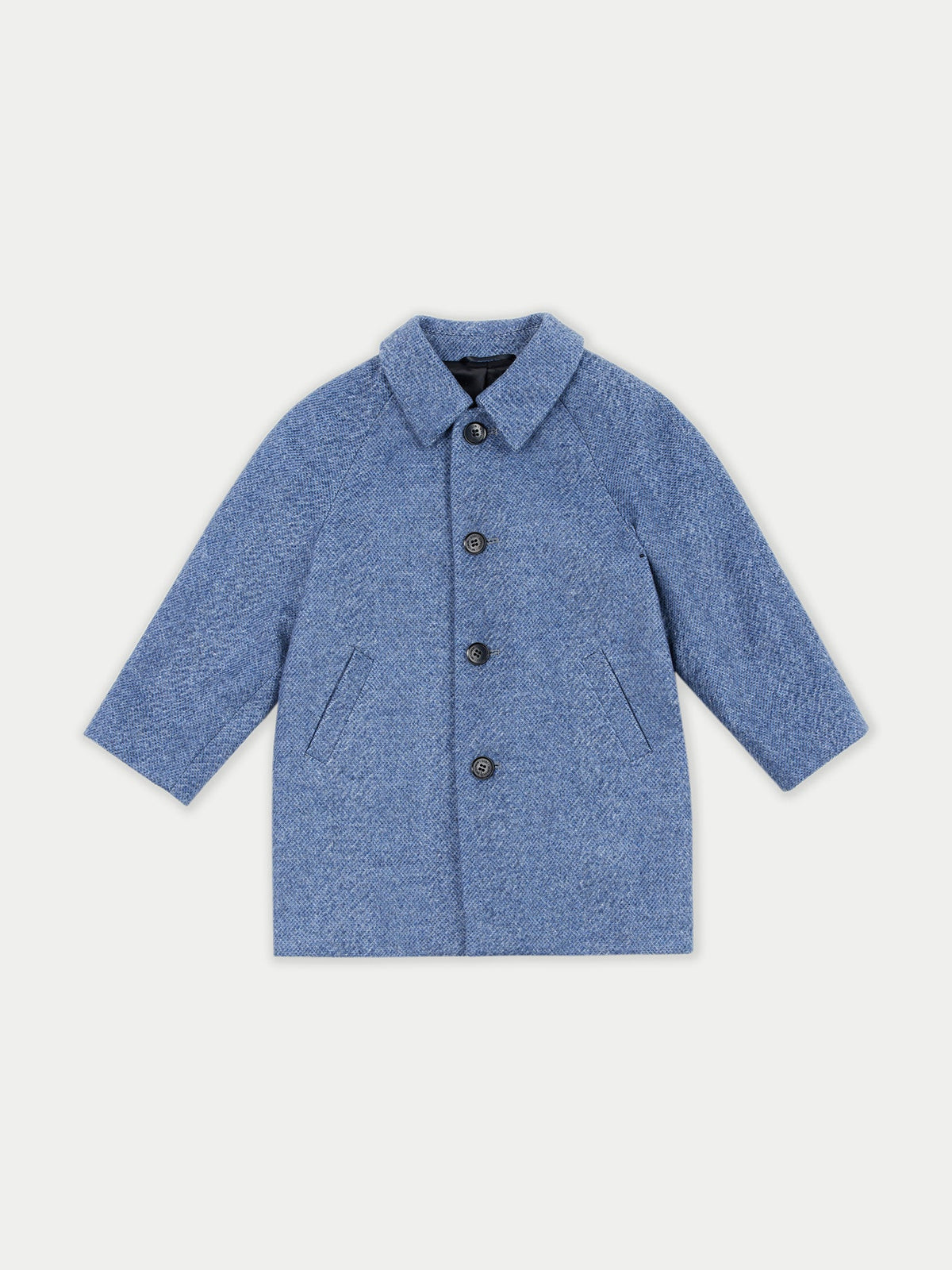 Kids Cashmere Sewn Coat — Deep Slate