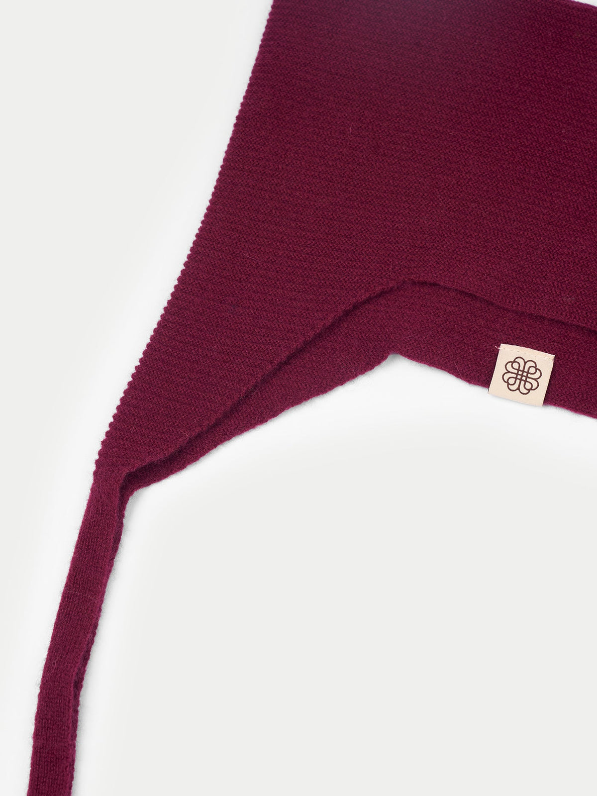 Earflaps Hat — Deep Wine