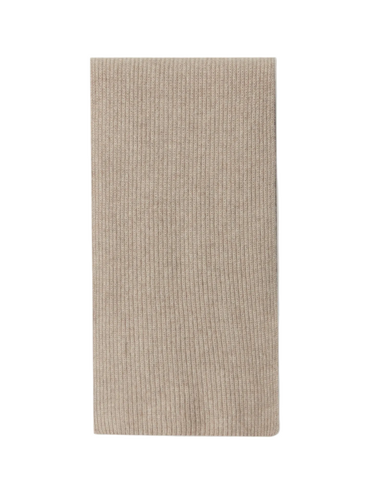 Fisherman Knit Scarf — Dusty Beige