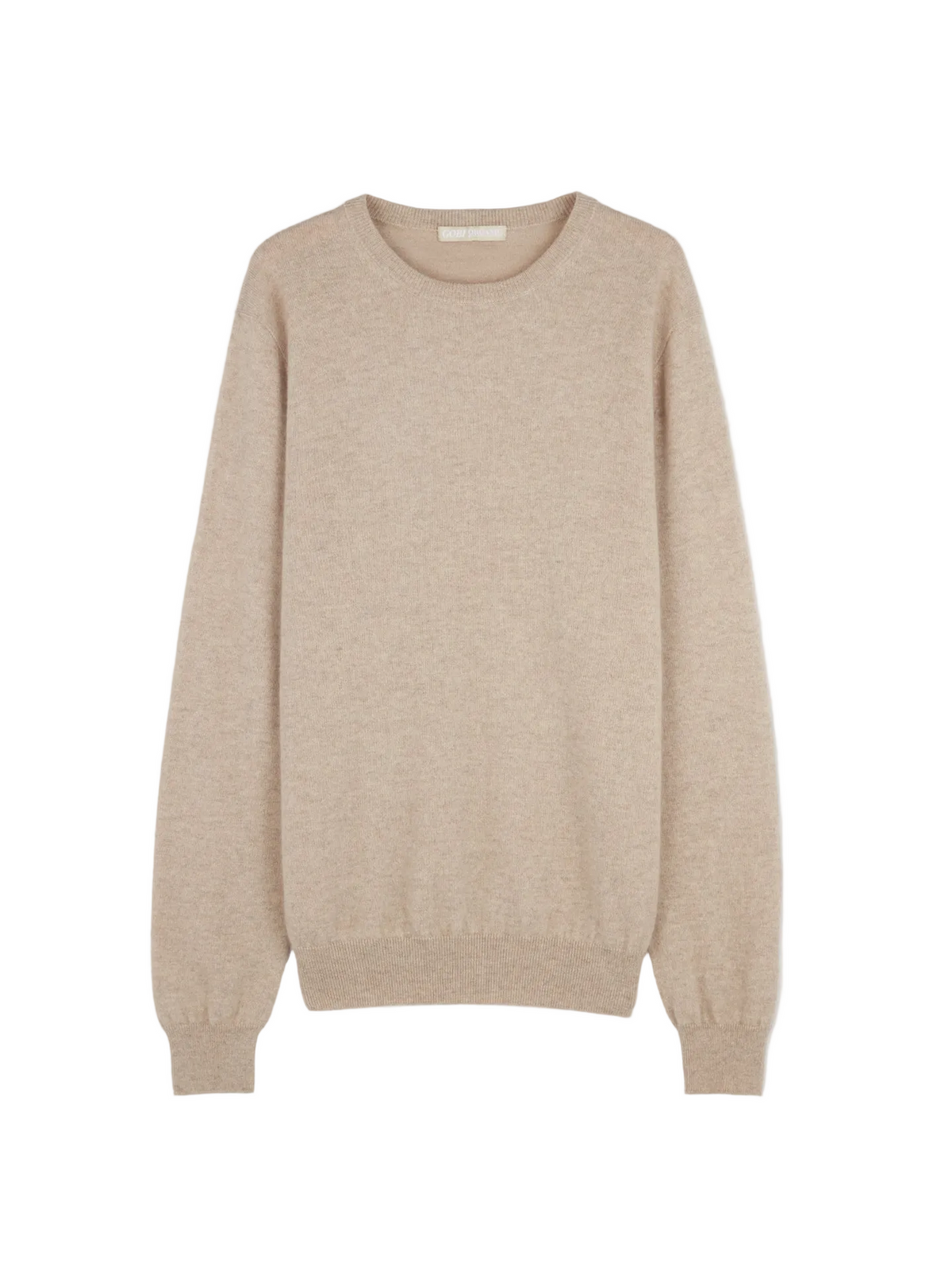 Essential Crewneck Cashmere Sweater — Dusty Beige