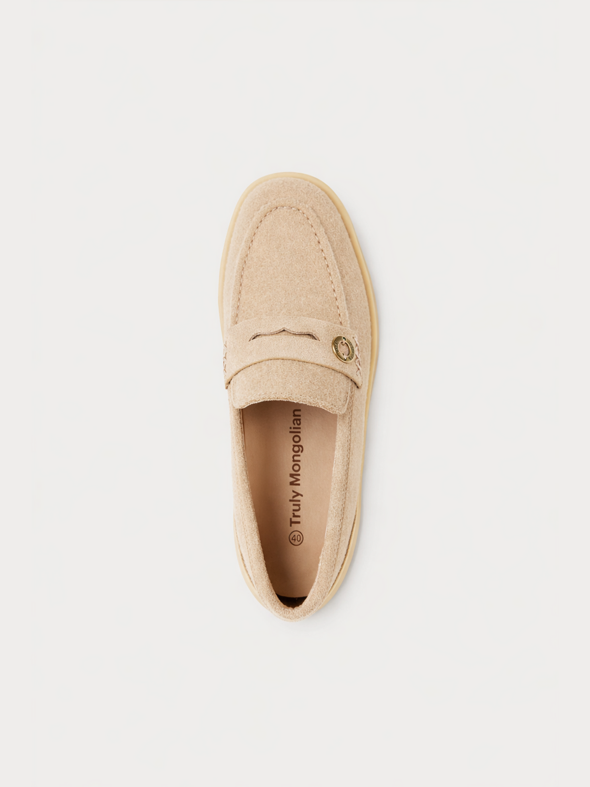 Cashmere Loafers — Dusty Beige