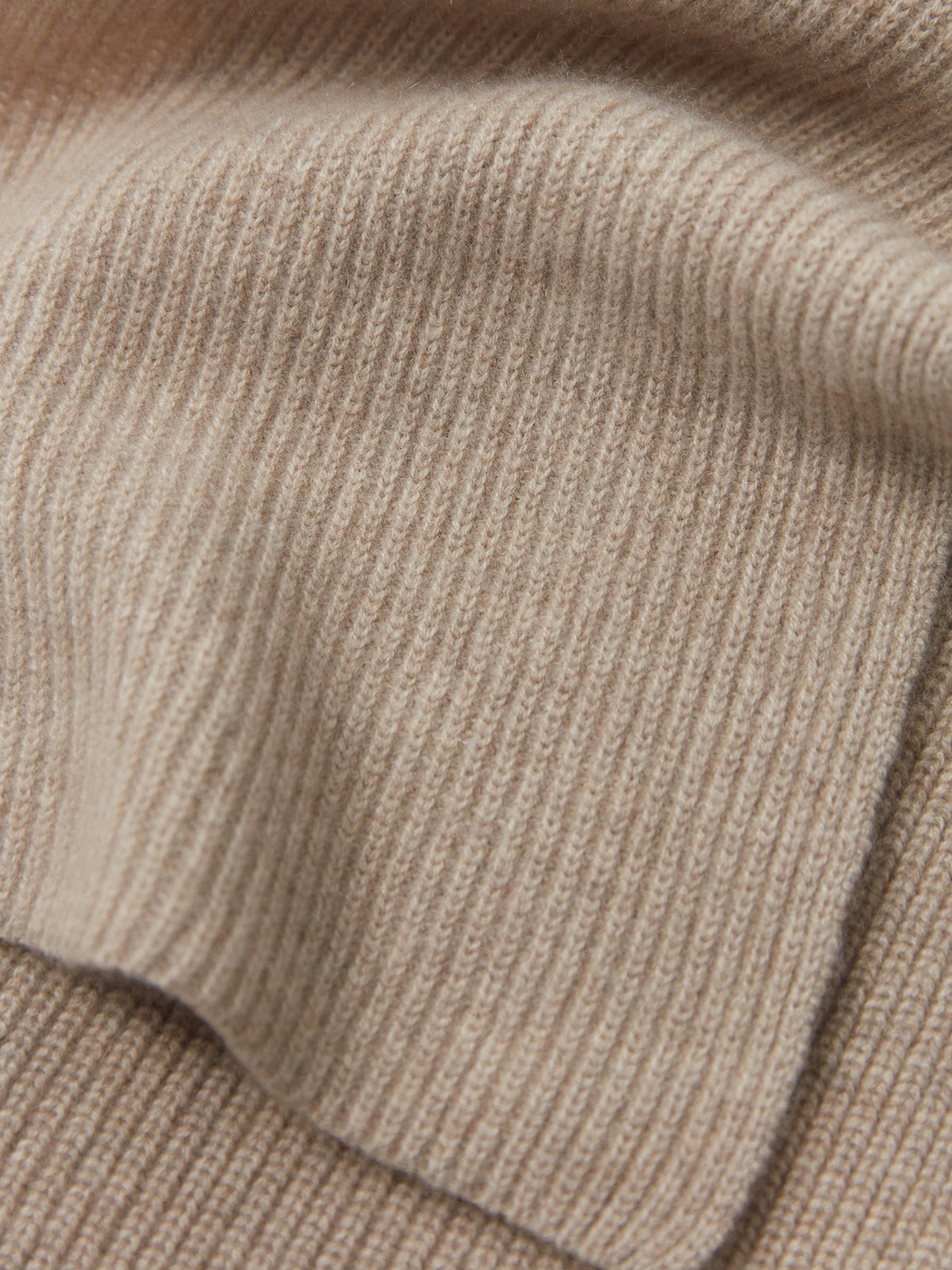 Fisherman Knit Scarf — Dusty Beige