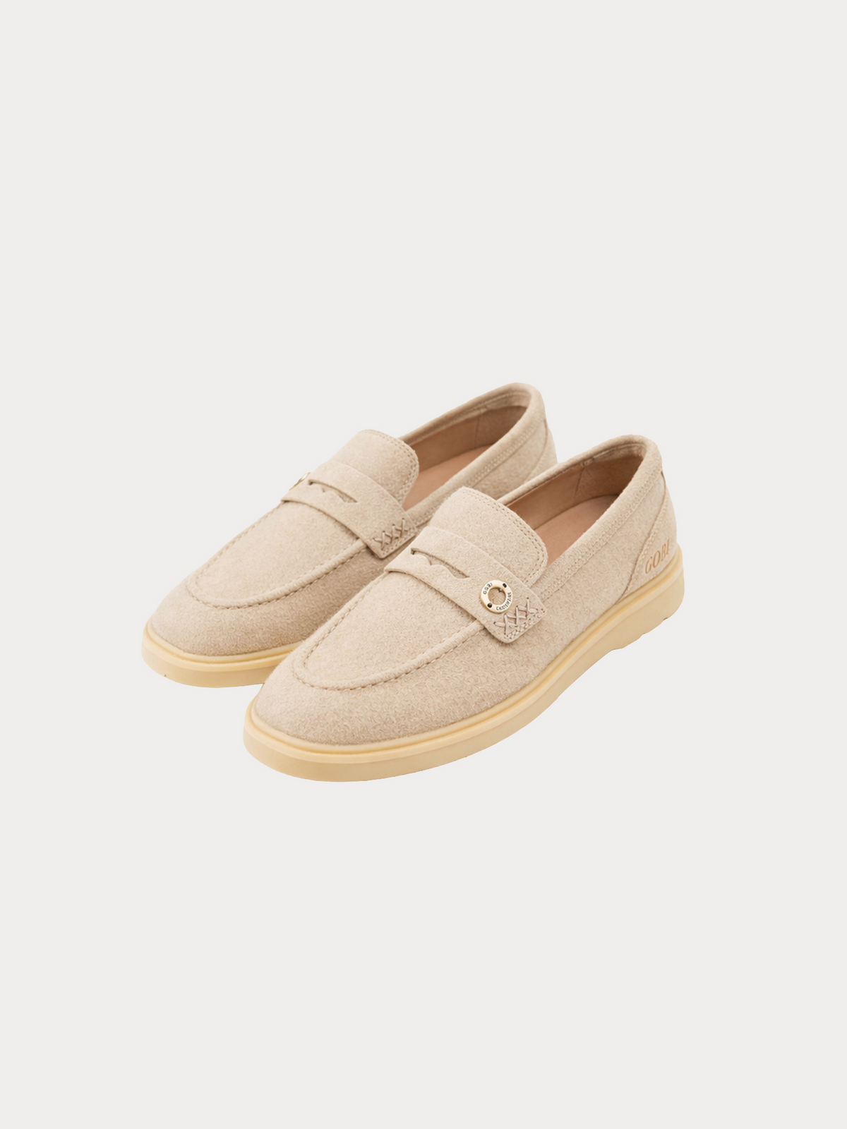Cashmere Loafers — Dusty Beige