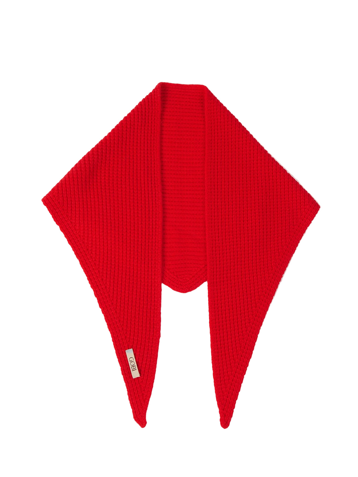 Cashmere Cape Scarf — Fiery Red