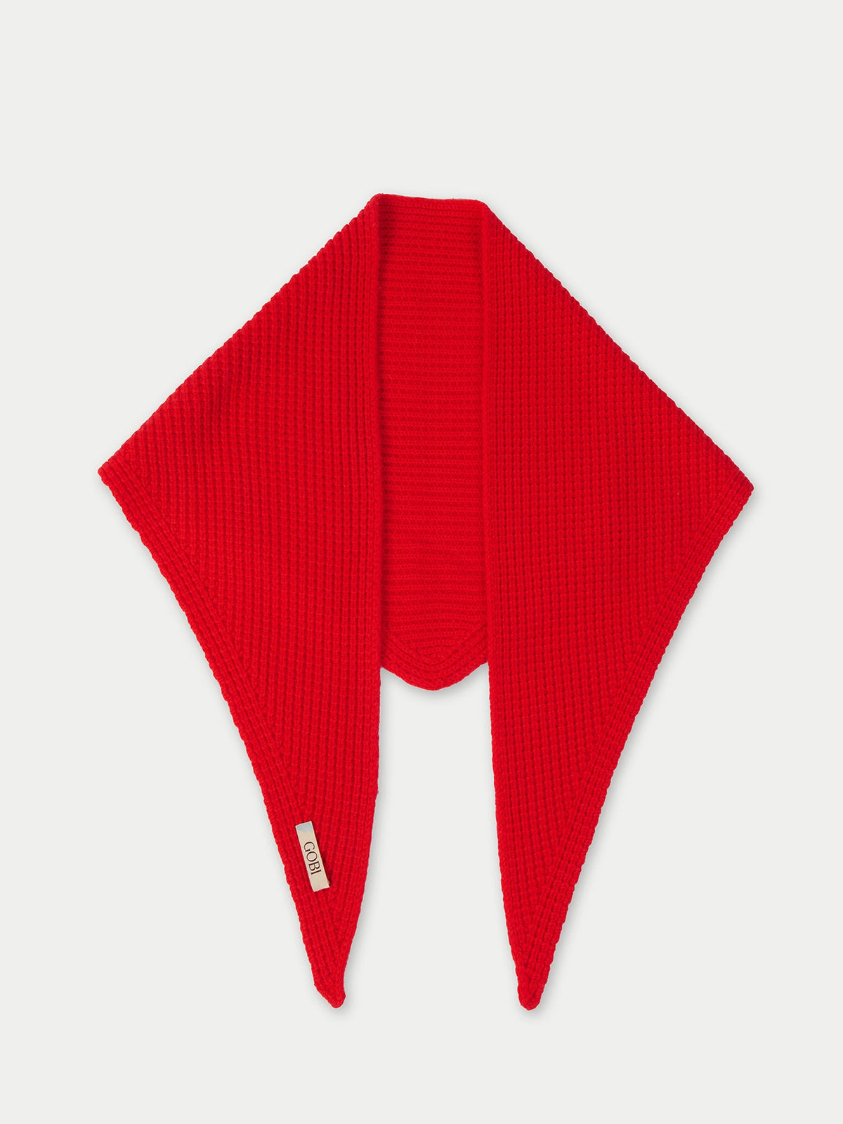 Cashmere Cape Scarf — Fiery Red