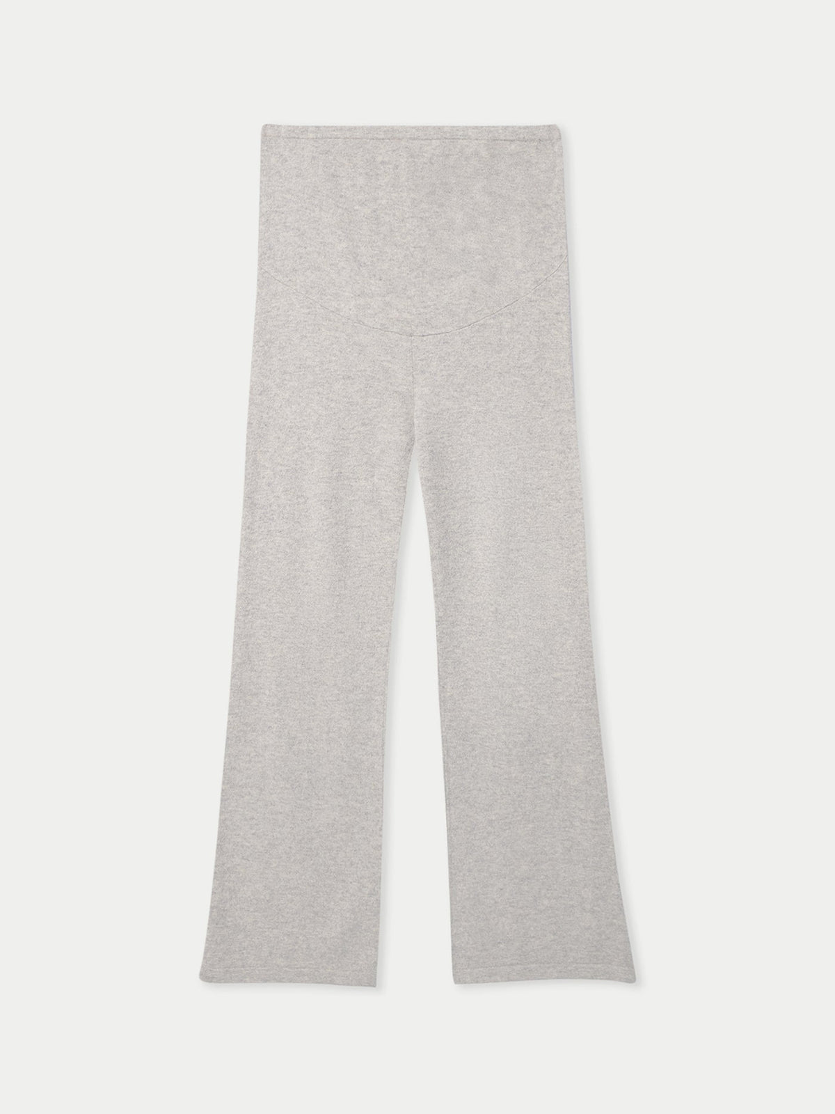 Wide-leg Knitted Maternity Cashmere Pants — Flint Gray