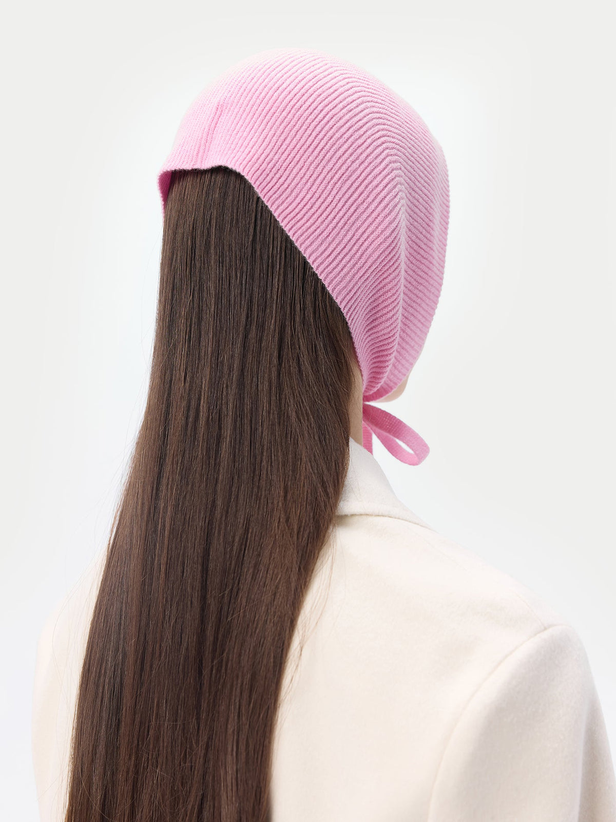 Cashmere Bonnet For Woman — Frost Pink
