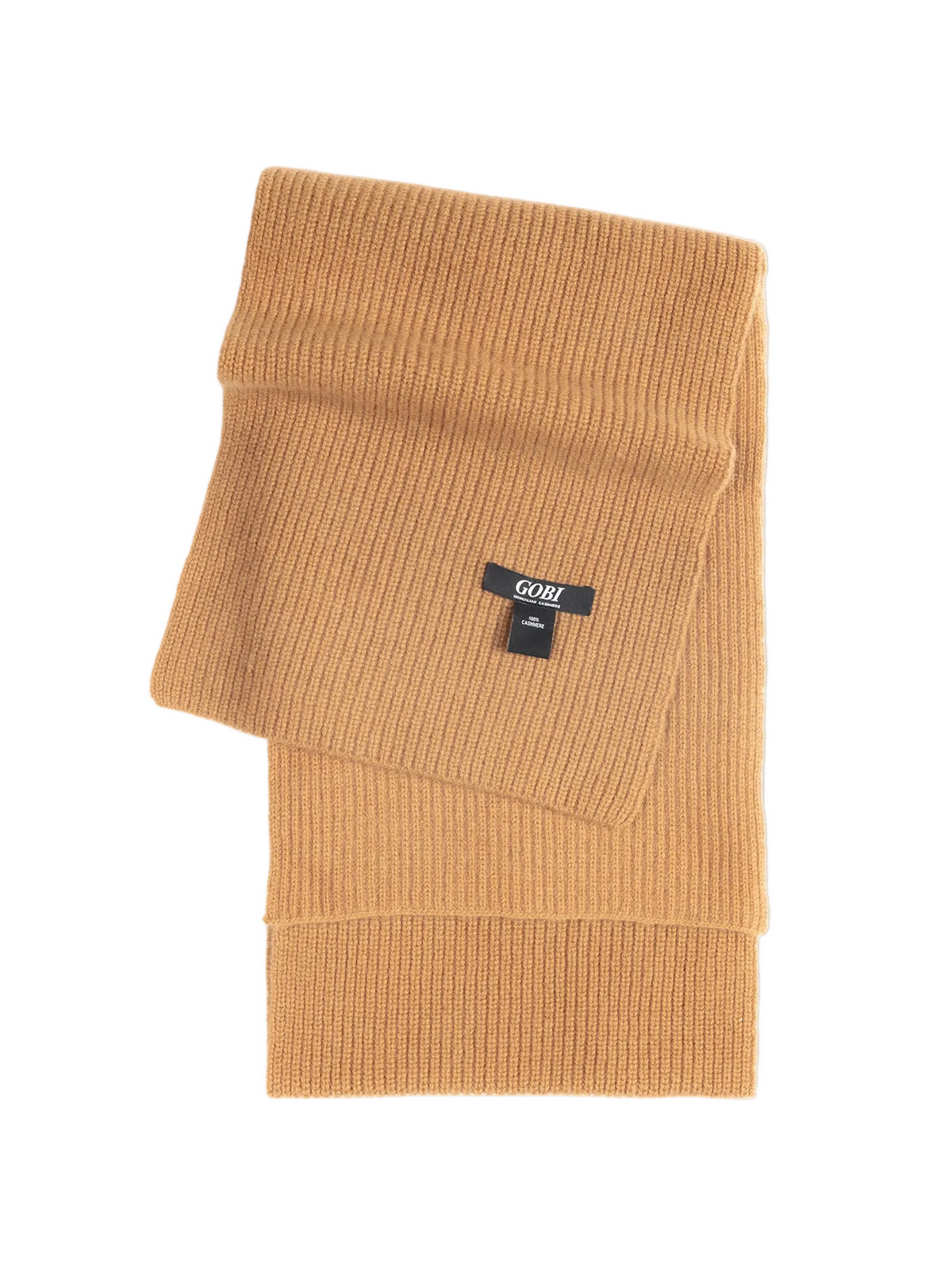 Fisherman Knit Scarf — Golden Brown