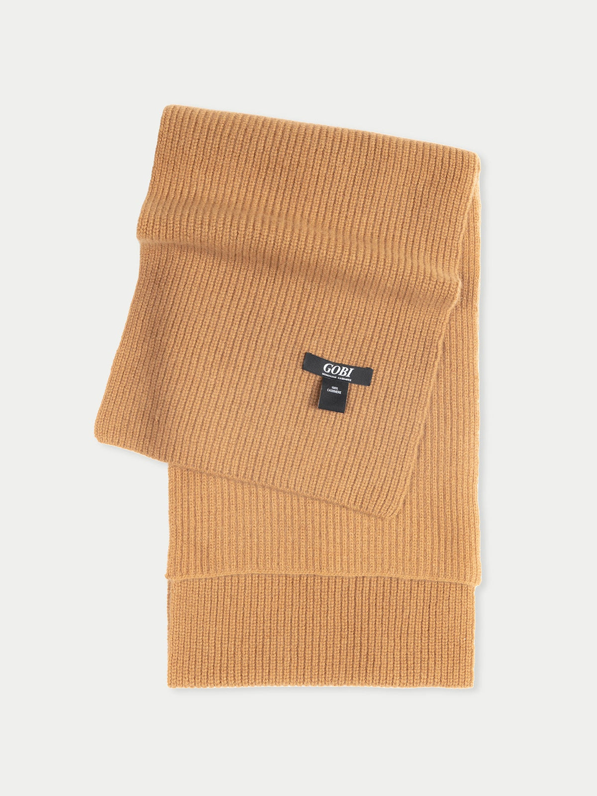 Fisherman Knit Scarf — Golden Brown