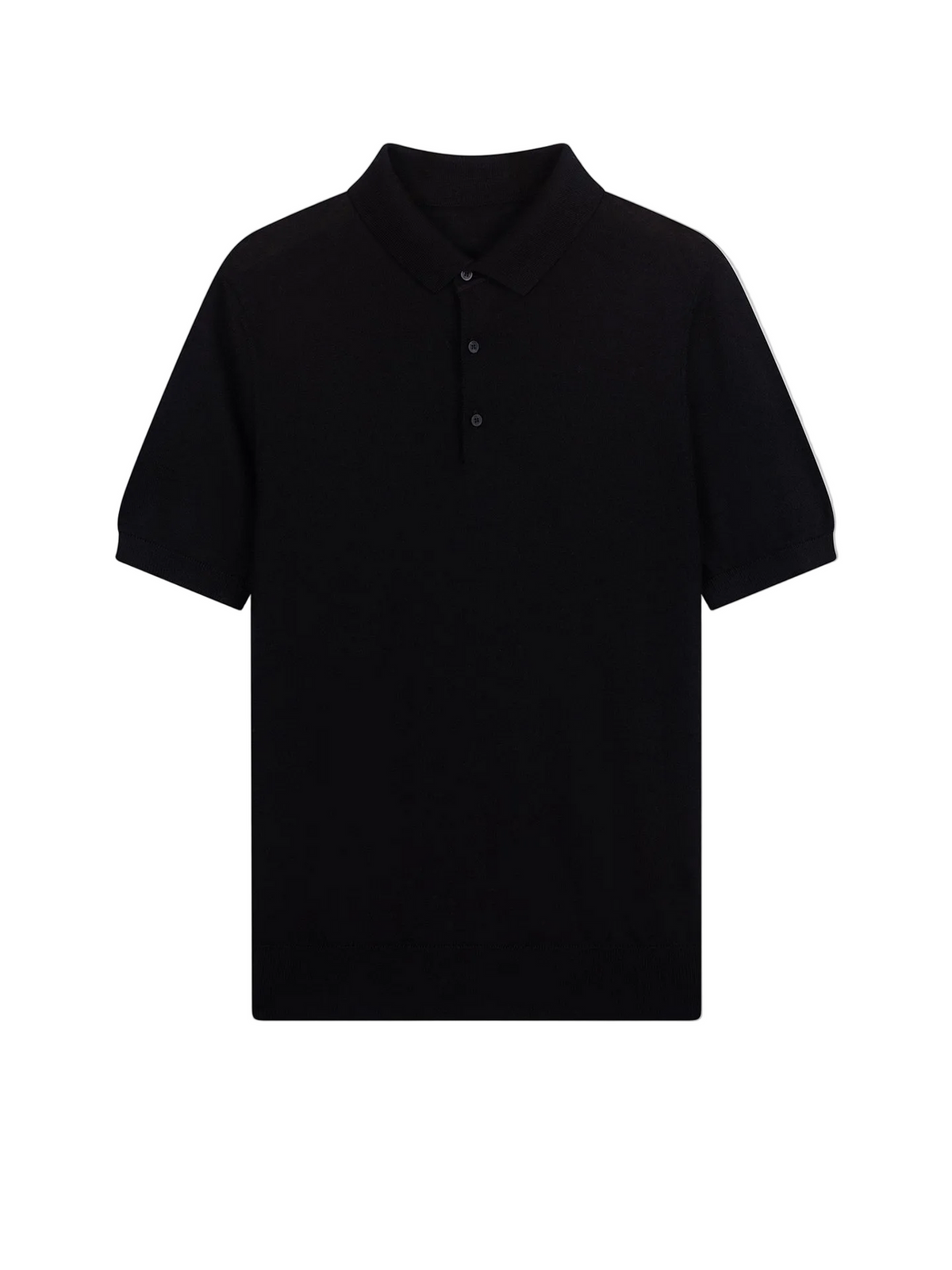 Men Classic Polo Shirt With Short Sleeve — Graphite Black