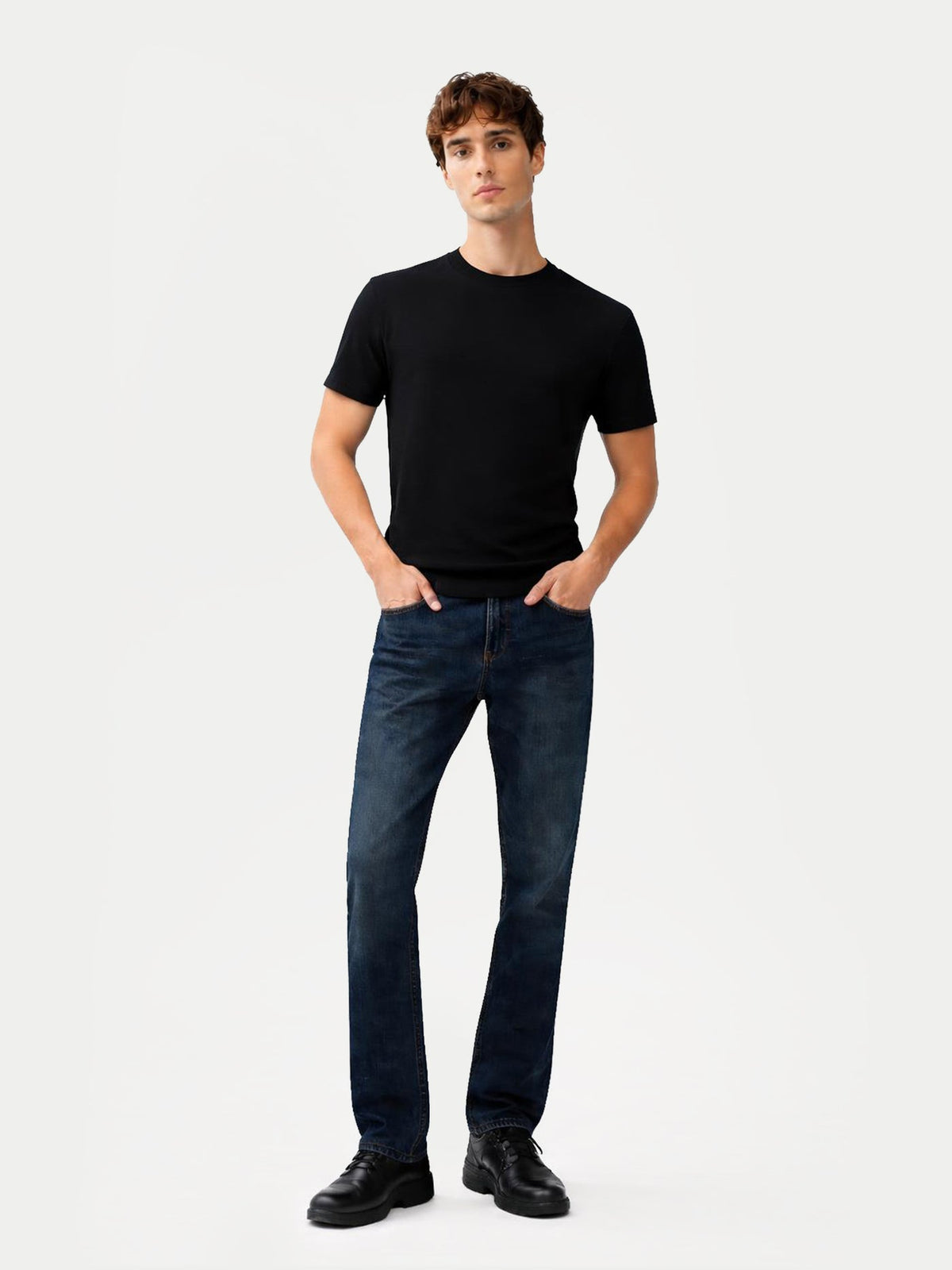 Silk Cashmere Crew Neck T-shirt — Graphite Black