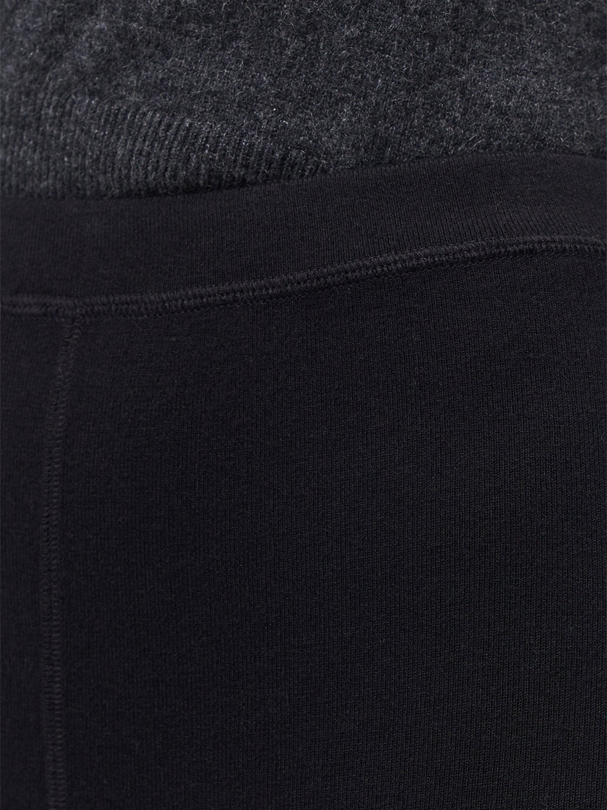 Women's Silk Cashmere Leggings — Graphite Black