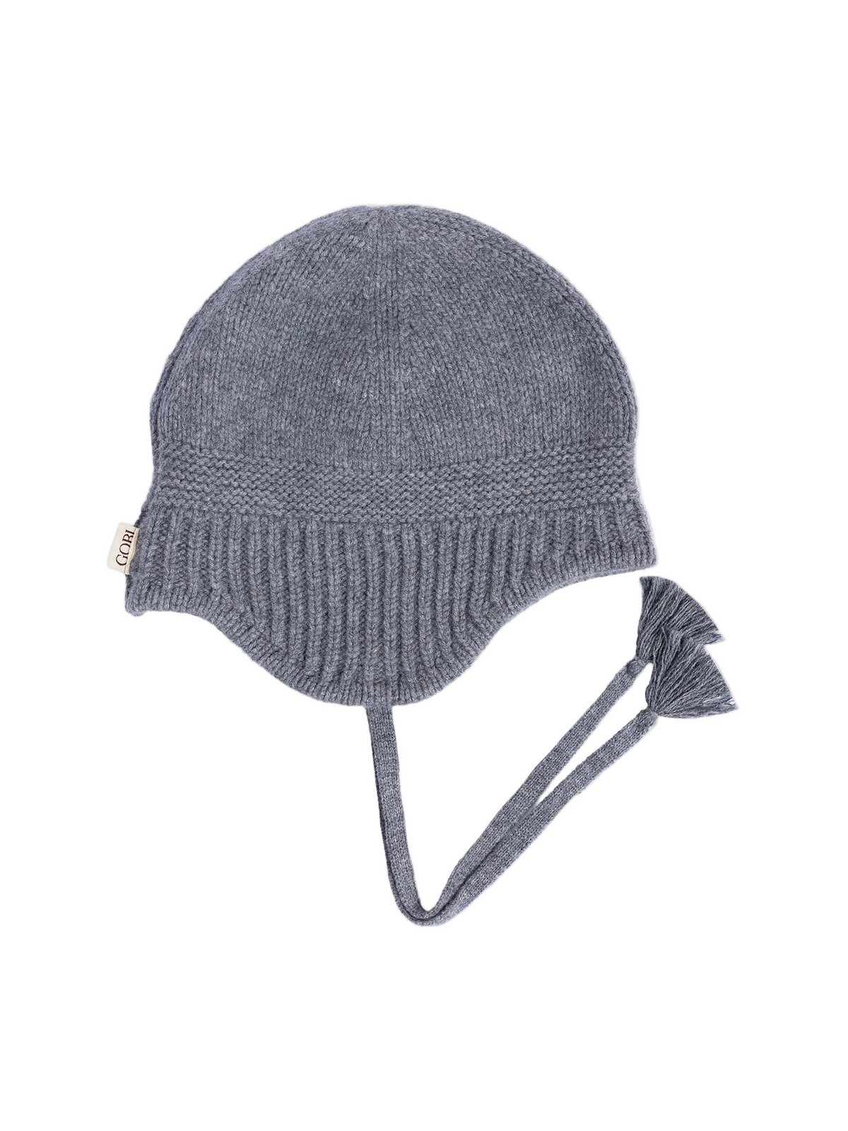Ultimate Warmth Knit Tie Hat — Gray
