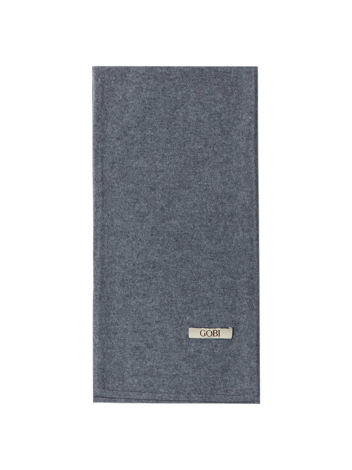 Cashmere Jersey Knit Scarf — Gray