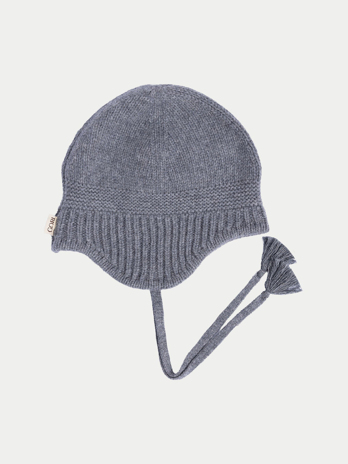 Ultimate Warmth Knit Tie Hat — Gray