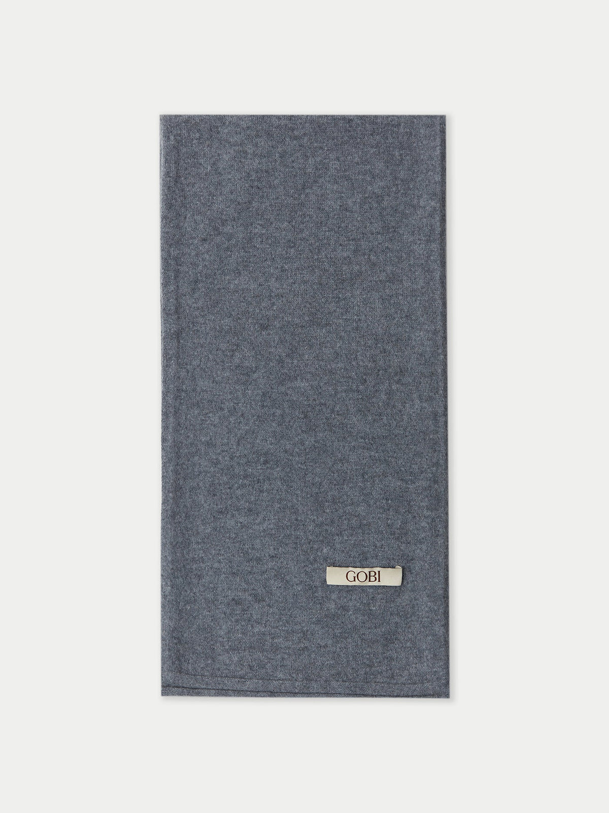 Cashmere Jersey Knit Scarf — Gray